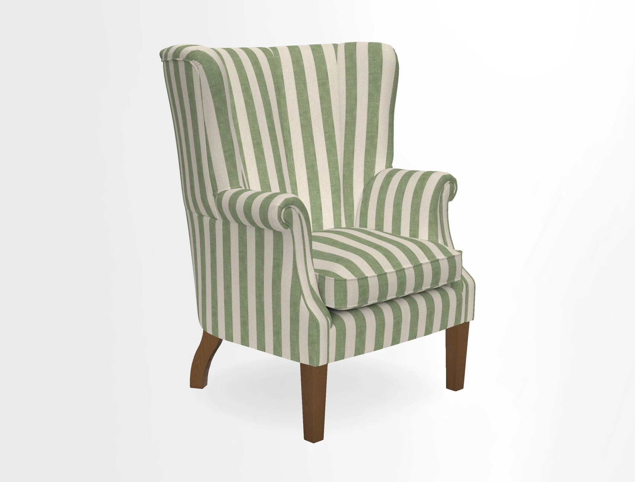 Whitewell Fluted Chair in Textured Velvet Veridian