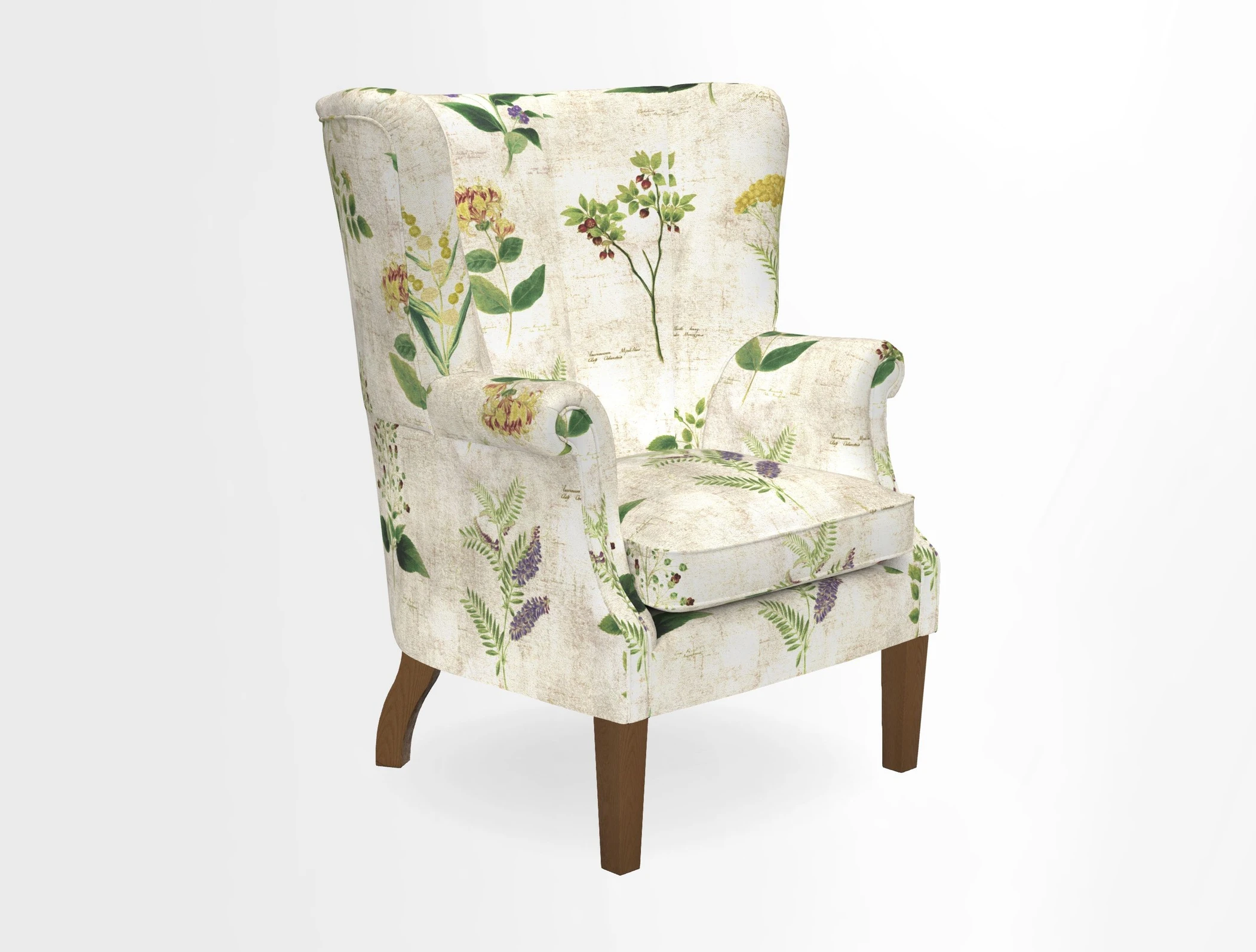 Whitewell Fluted Chair in Textured Velvet Veridian