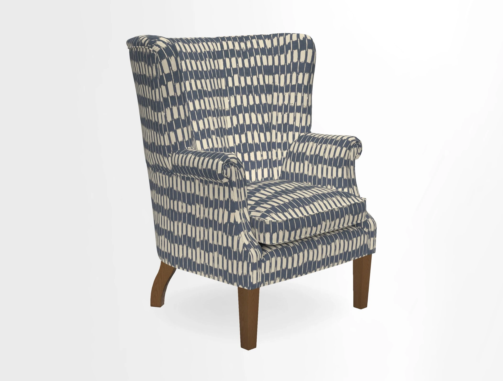 Whitewell Fluted Chair in Textured Velvet Veridian