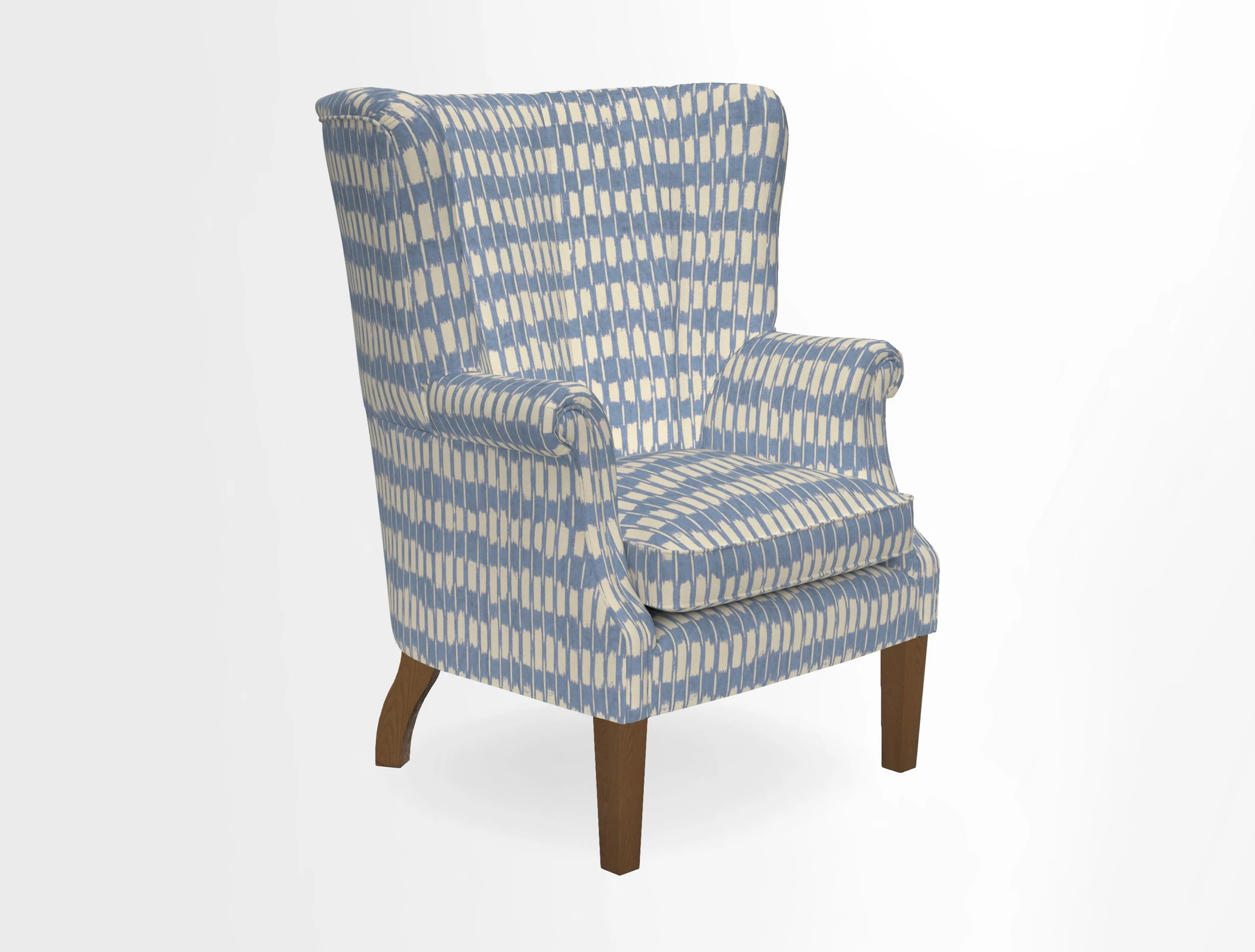 Whitewell Fluted Chair in Textured Velvet Veridian