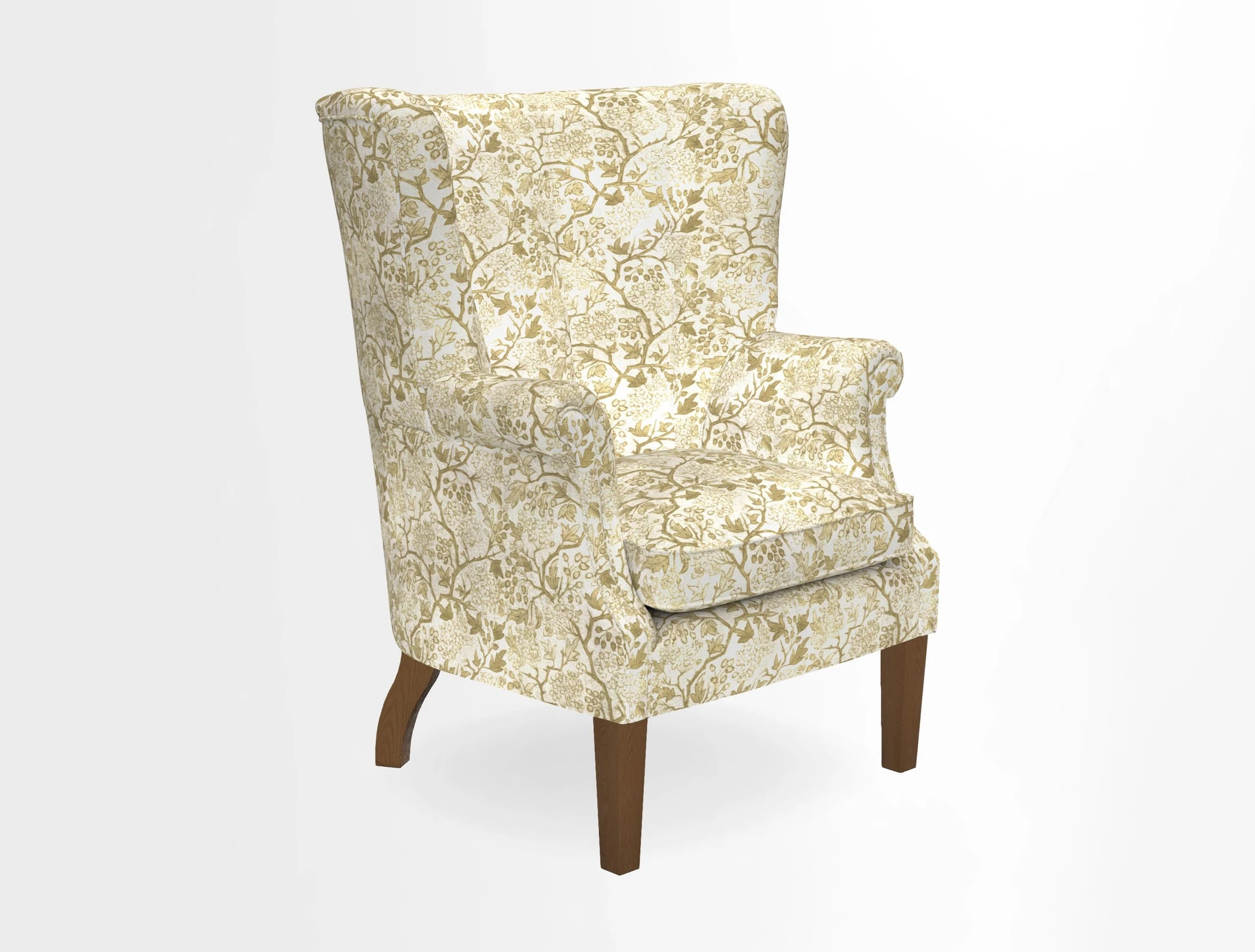 Whitewell Fluted Chair in Textured Velvet Veridian