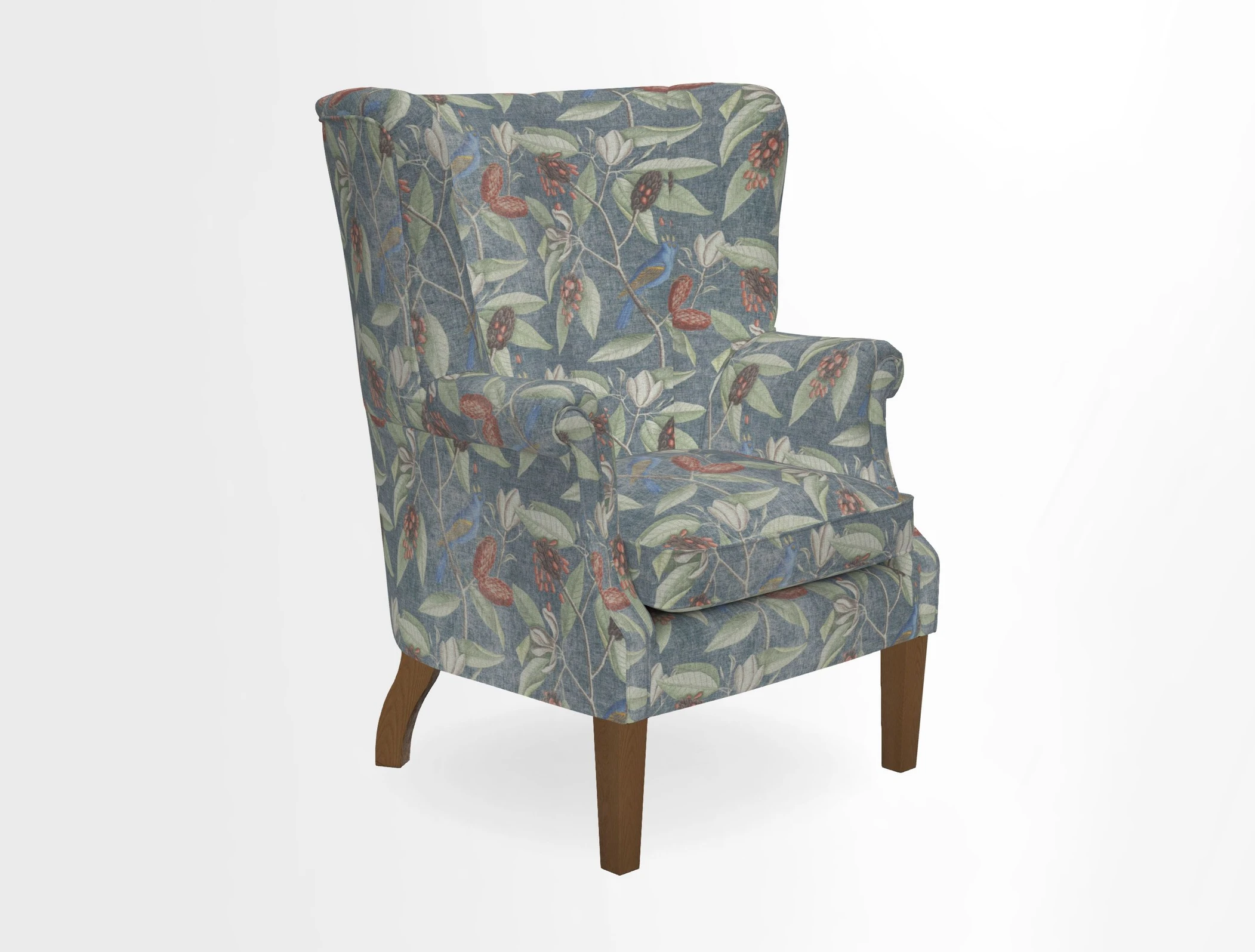 Whitewell Fluted Chair in Textured Velvet Veridian