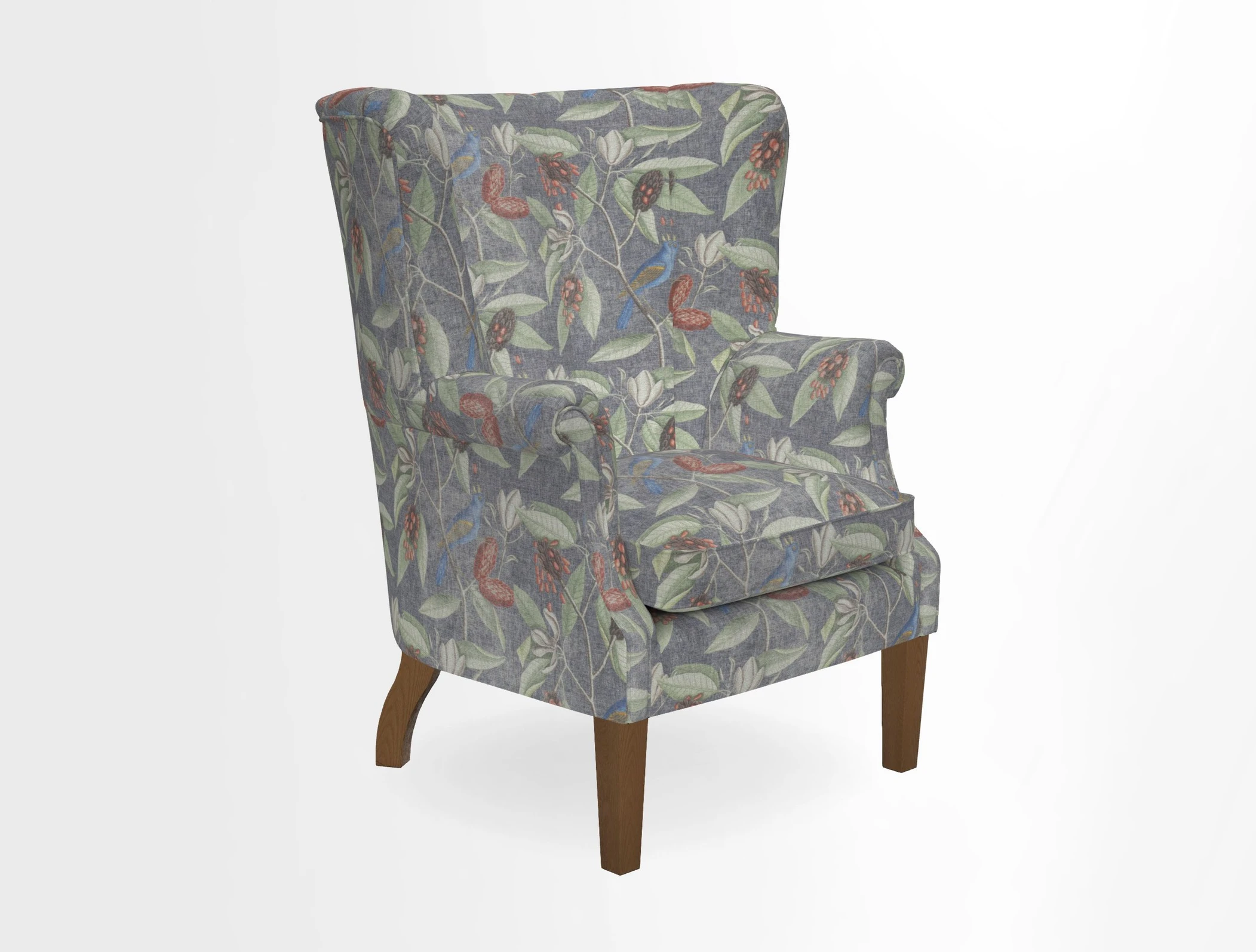 Whitewell Fluted Chair in Textured Velvet Veridian