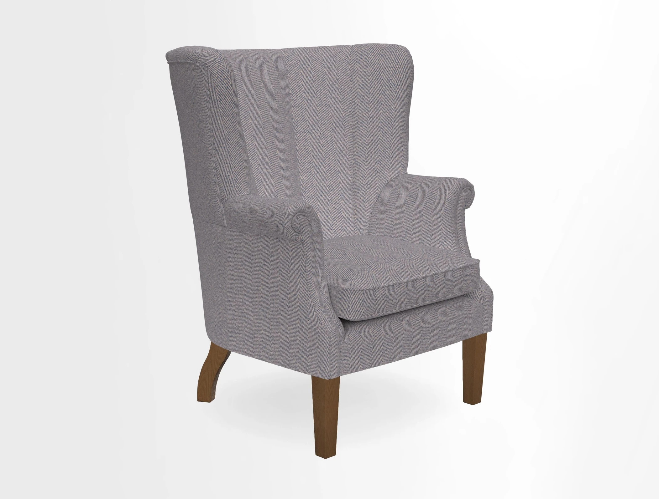 Whitewell Fluted Chair in Textured Velvet Veridian