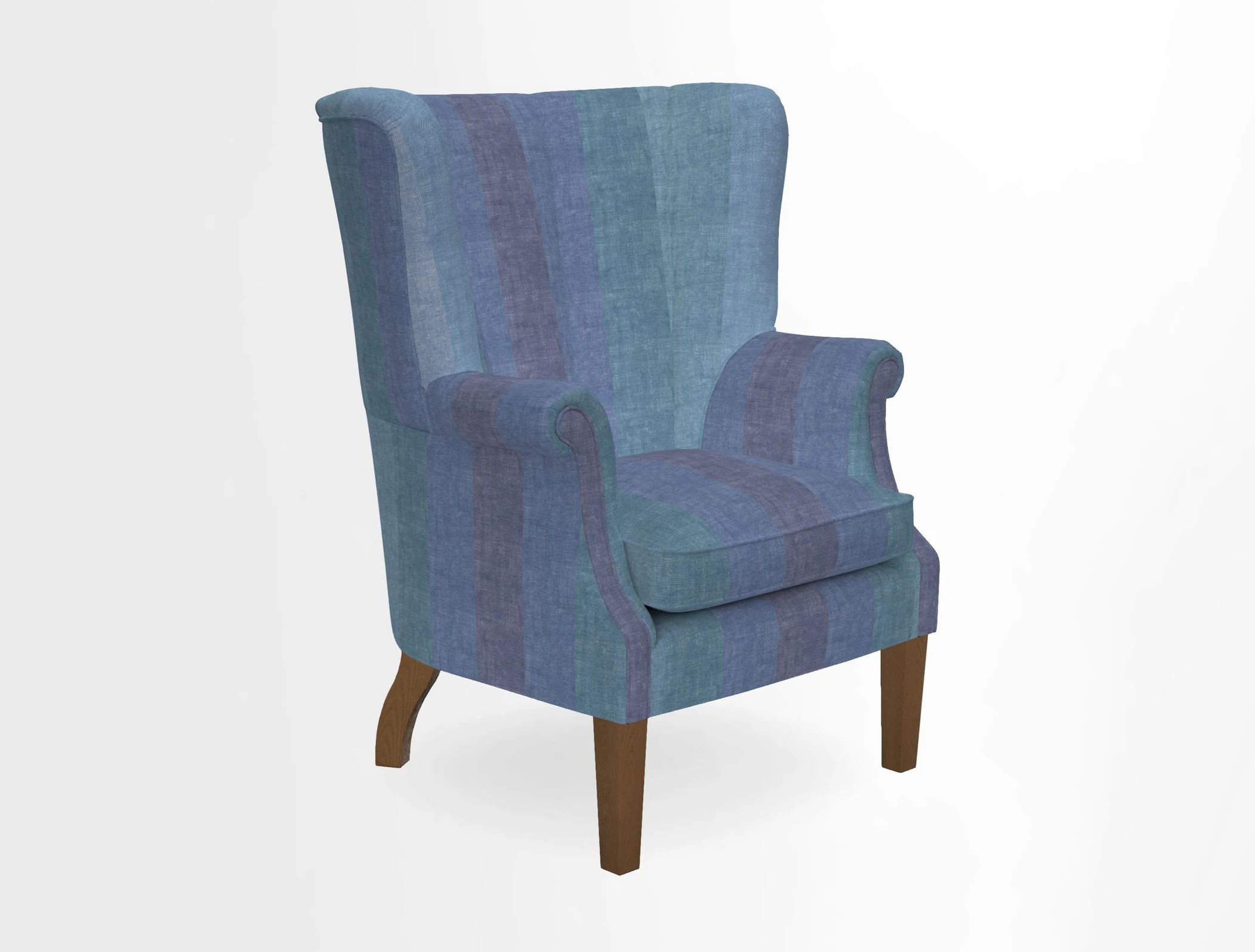 Whitewell Fluted Chair in Textured Velvet Veridian