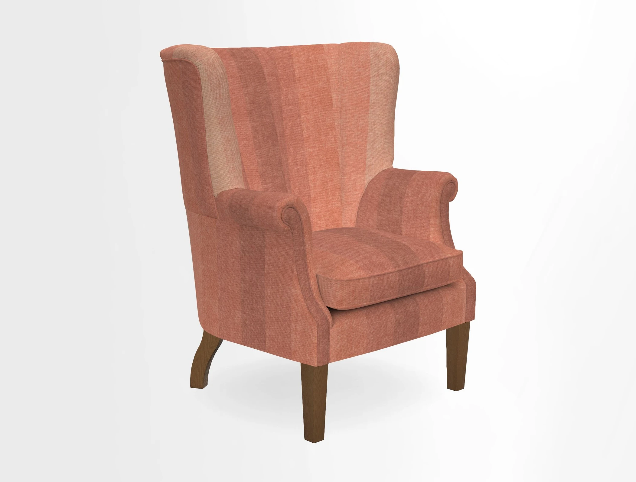Whitewell Fluted Chair in Textured Velvet Veridian