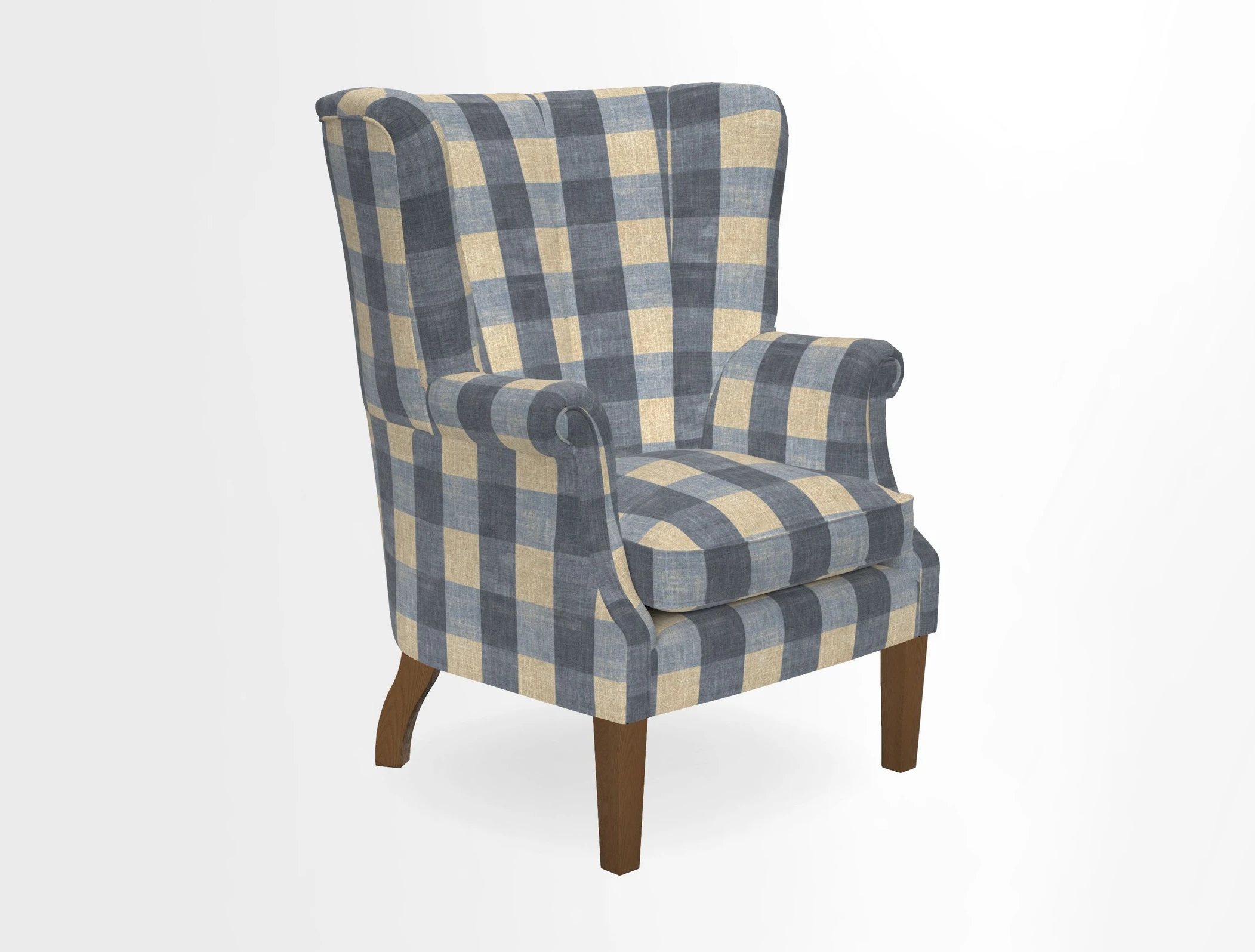 Whitewell Fluted Chair in Textured Velvet Veridian