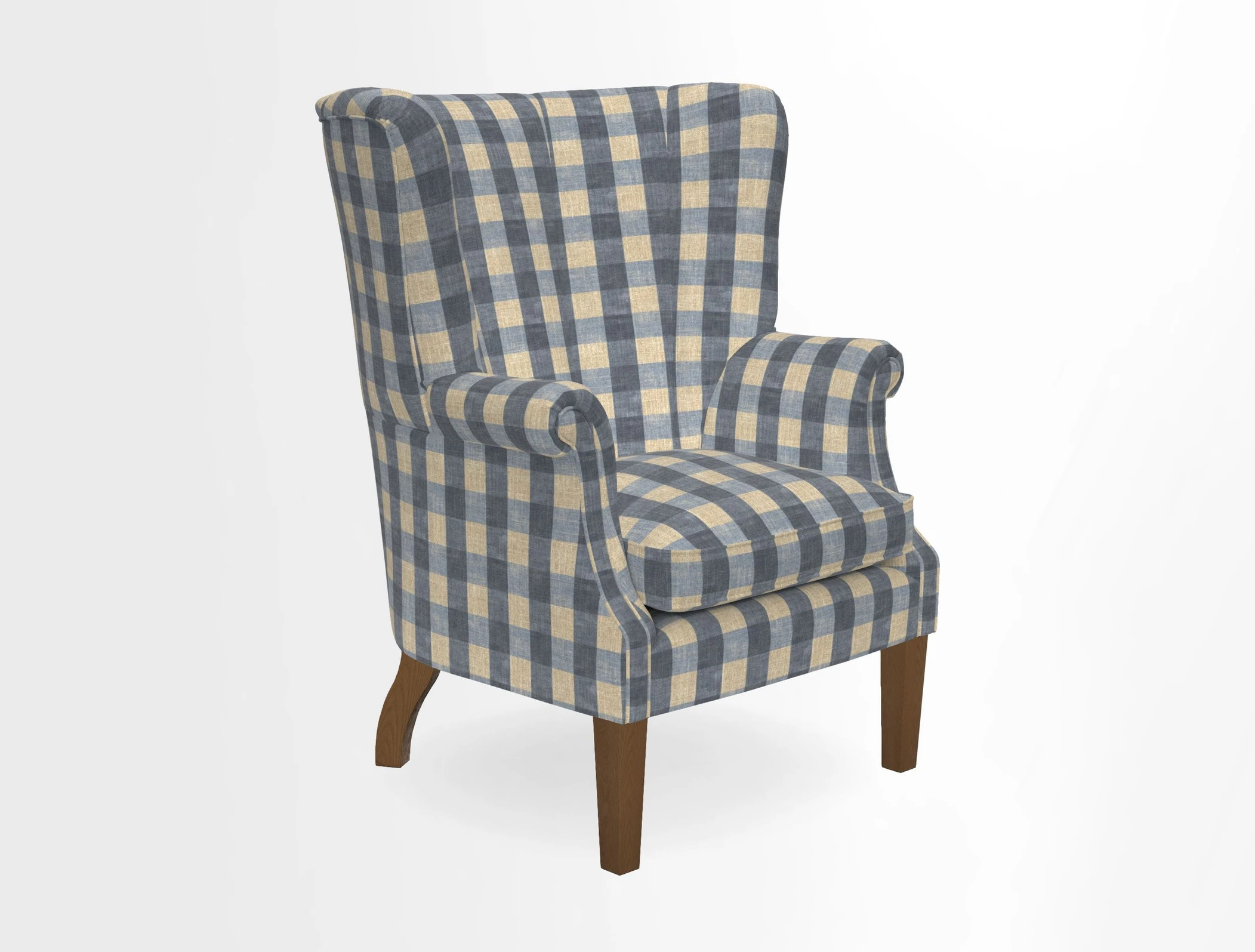 Whitewell Fluted Chair in Textured Velvet Veridian
