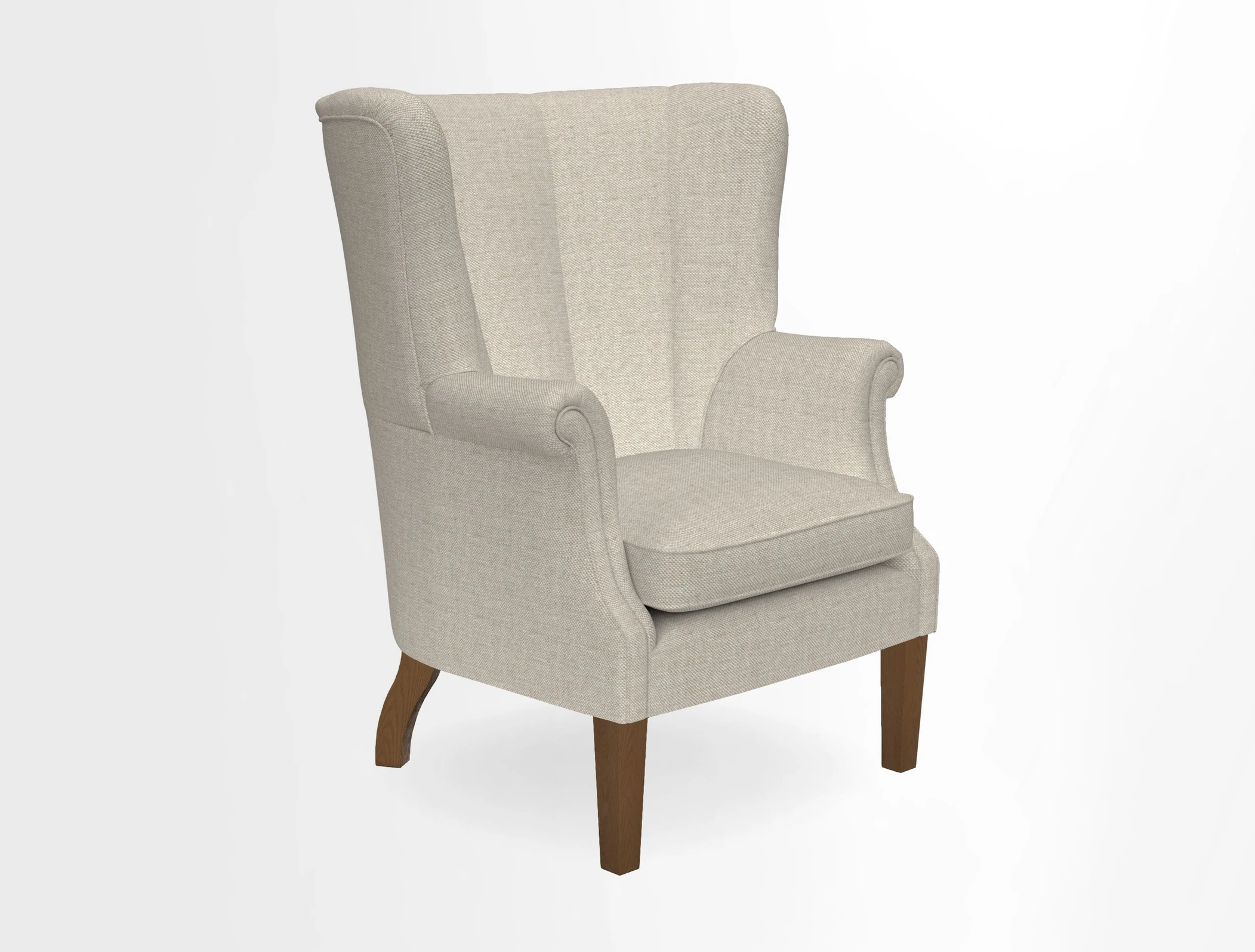 Whitewell Fluted Chair in Textured Velvet Veridian