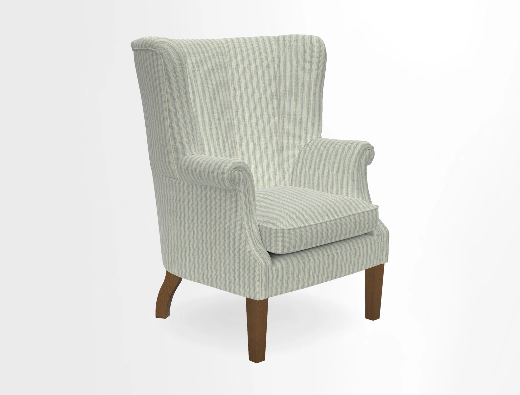 Whitewell Fluted Chair in Textured Velvet Veridian