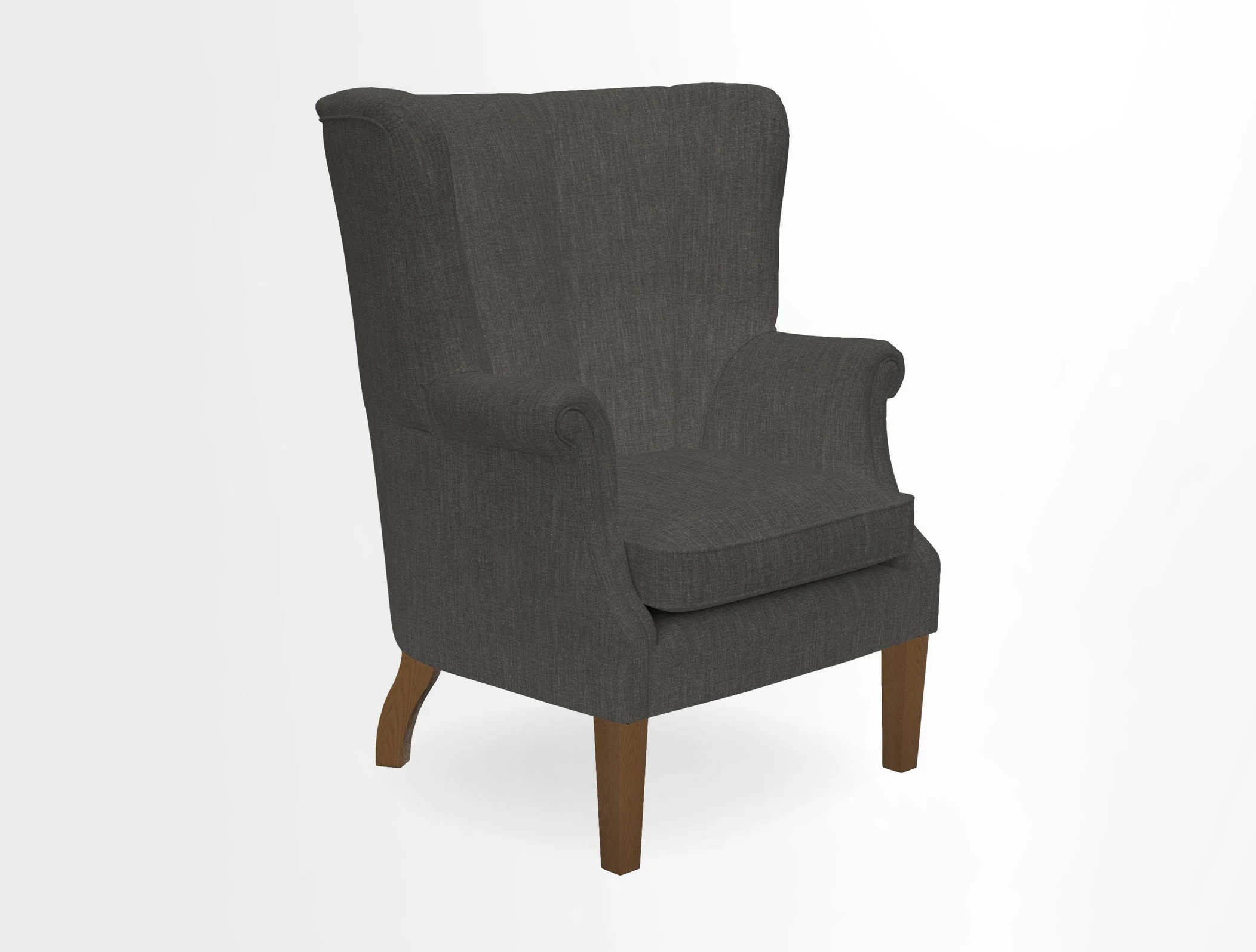 Whitewell Fluted Chair in Textured Velvet Veridian