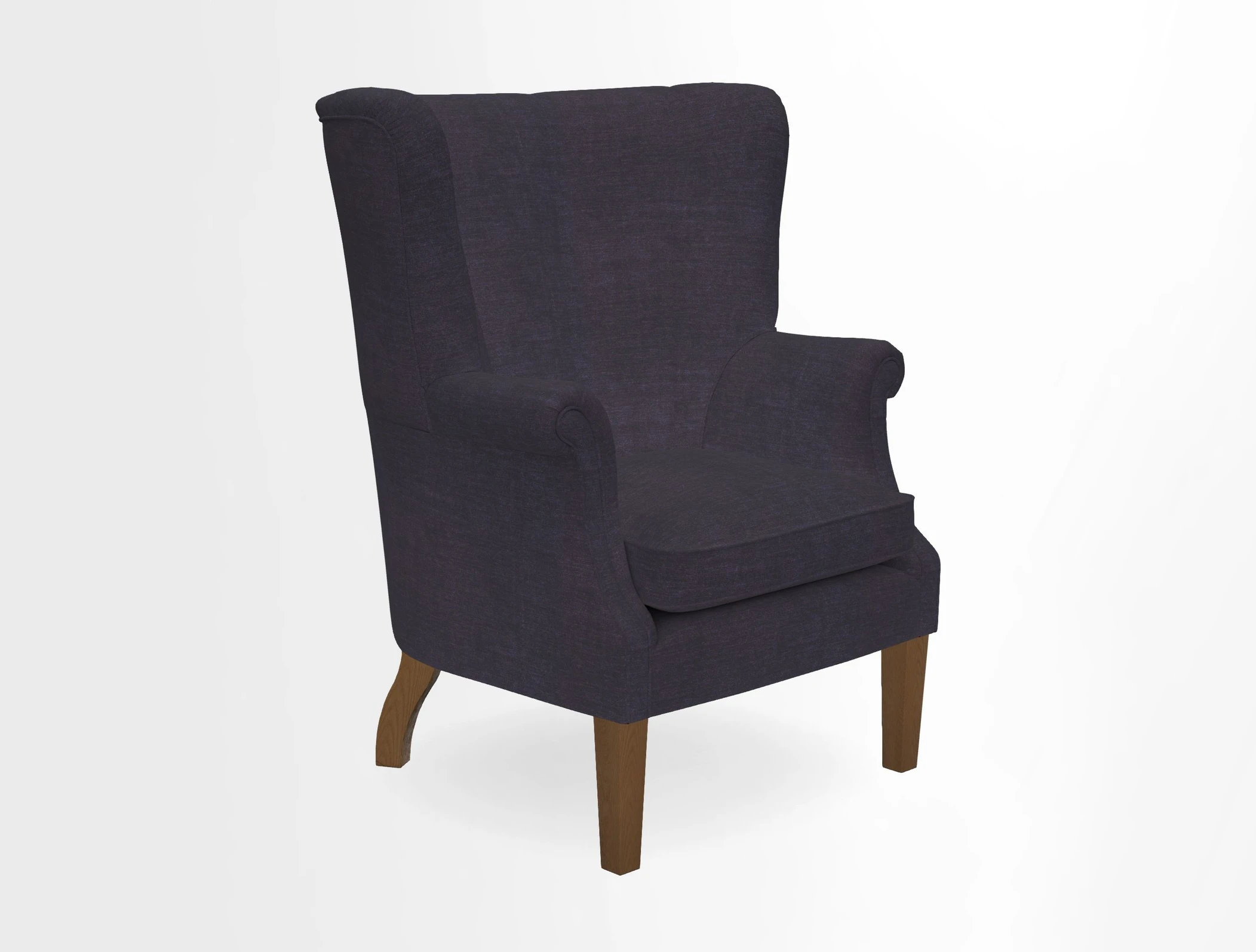 Whitewell Fluted Chair in Textured Velvet Veridian