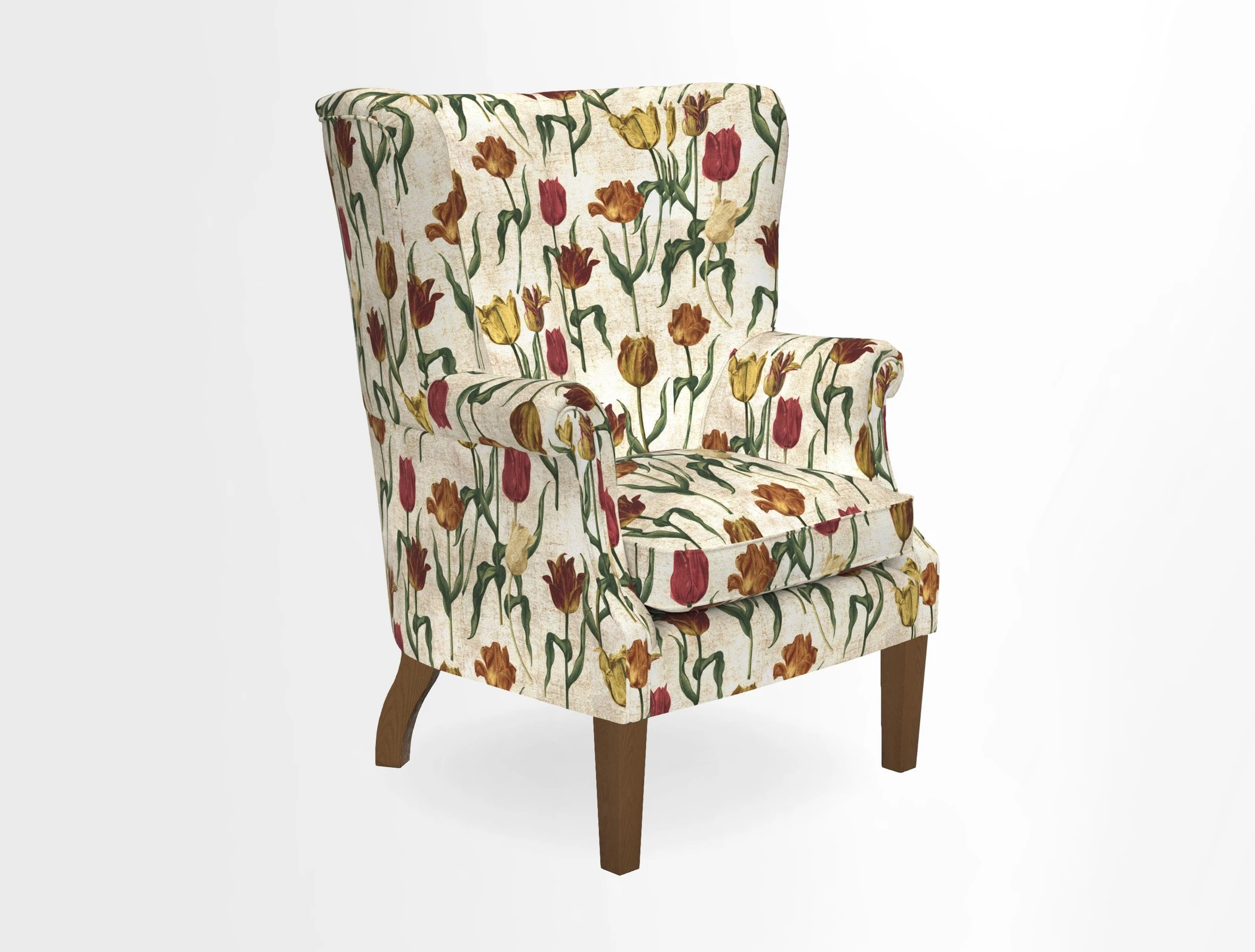 Whitewell Fluted Chair in Textured Velvet Veridian