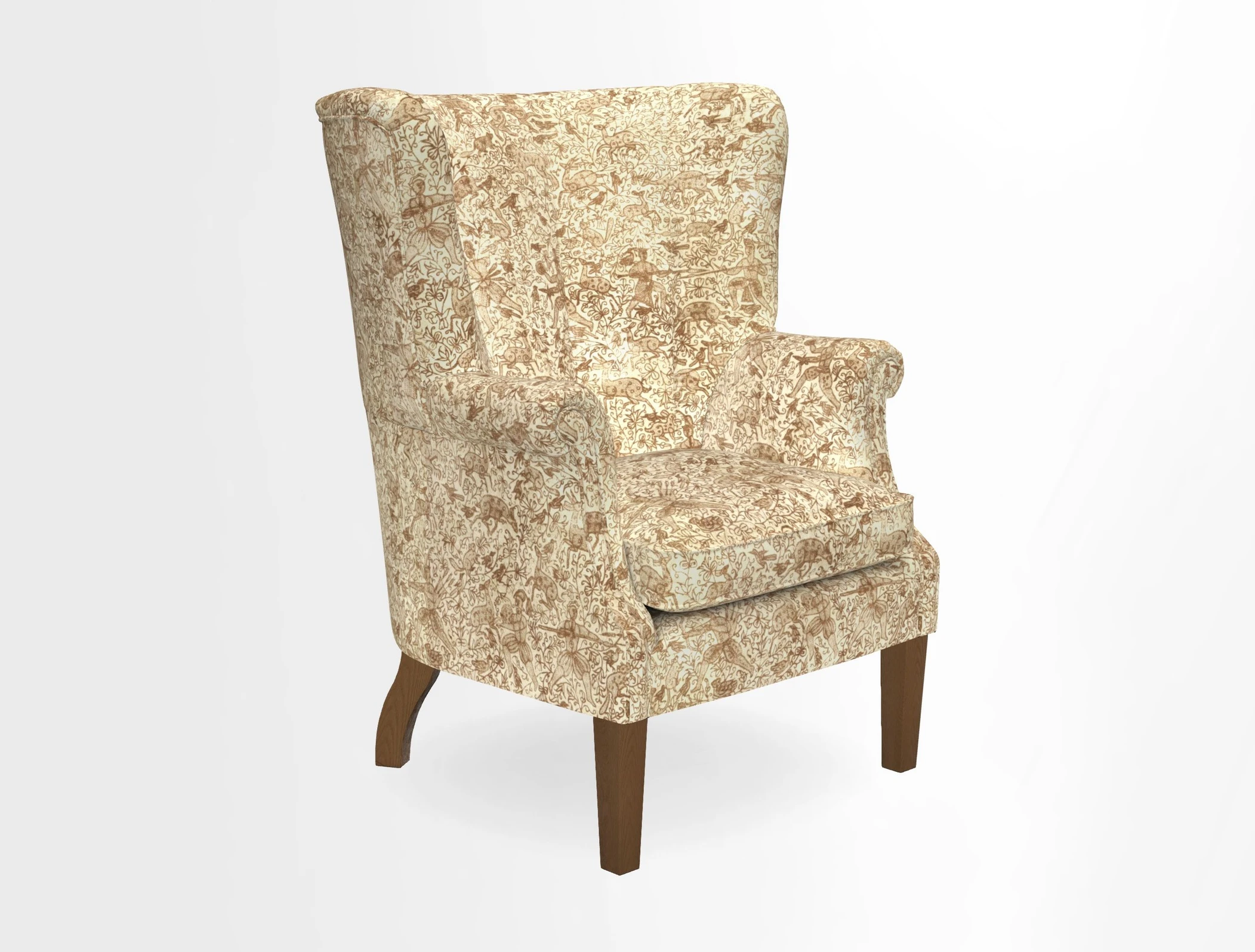 Whitewell Fluted Chair in Textured Velvet Veridian
