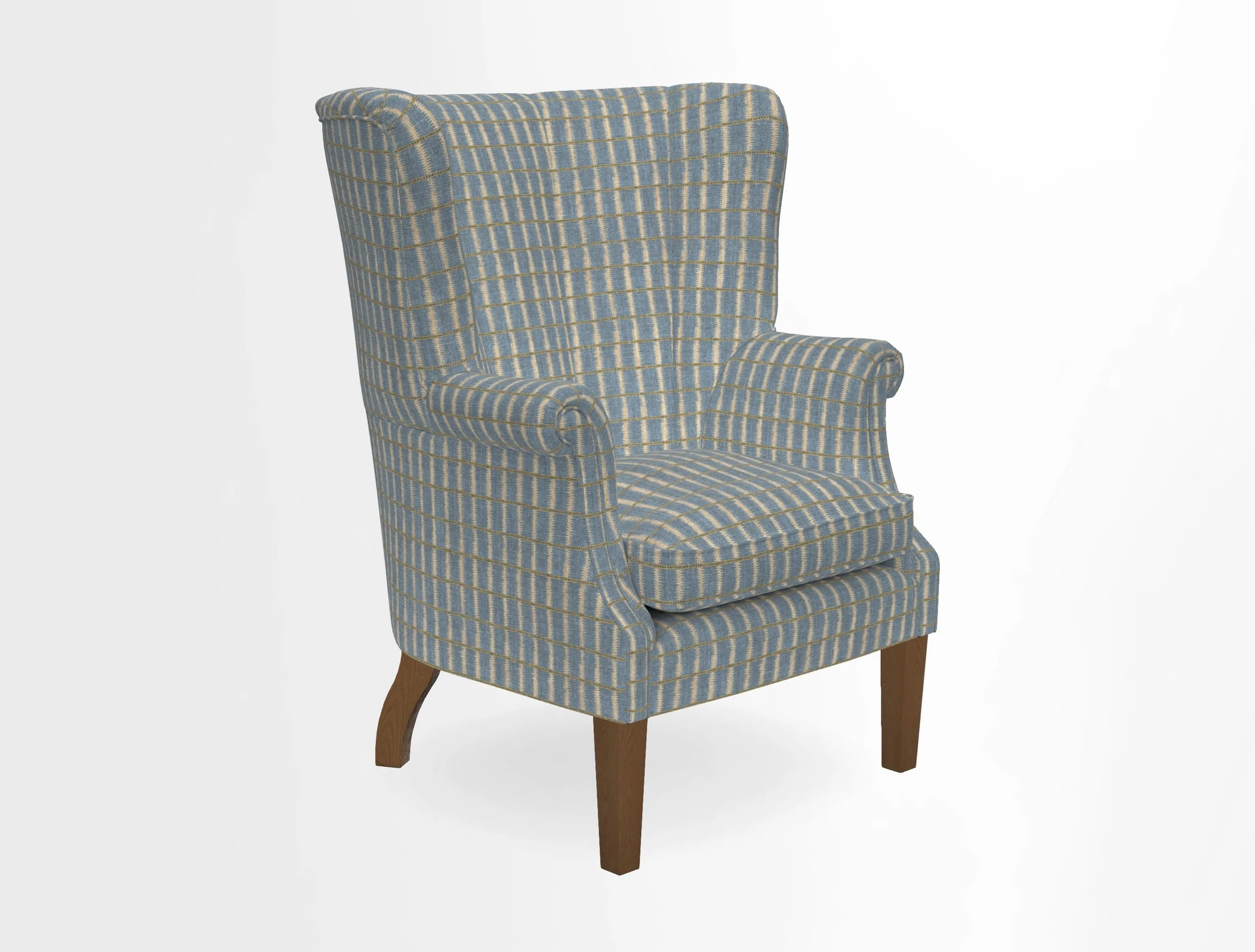 Whitewell Fluted Chair in Textured Velvet Veridian