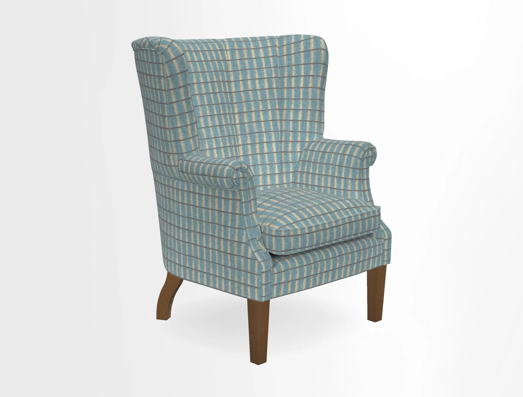 Whitewell Fluted Chair in Textured Velvet Veridian