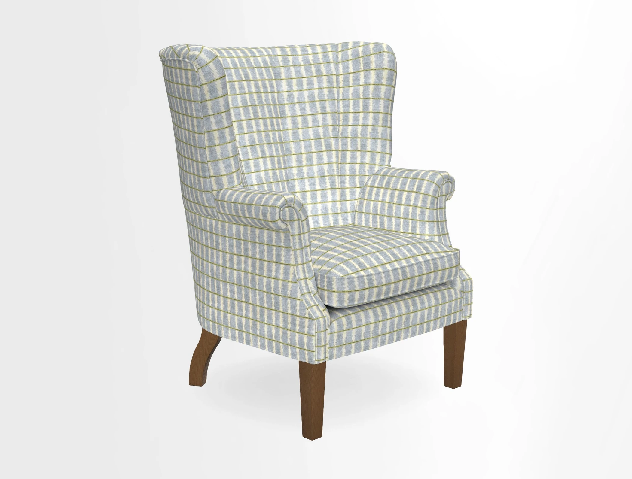 Whitewell Fluted Chair in Textured Velvet Veridian