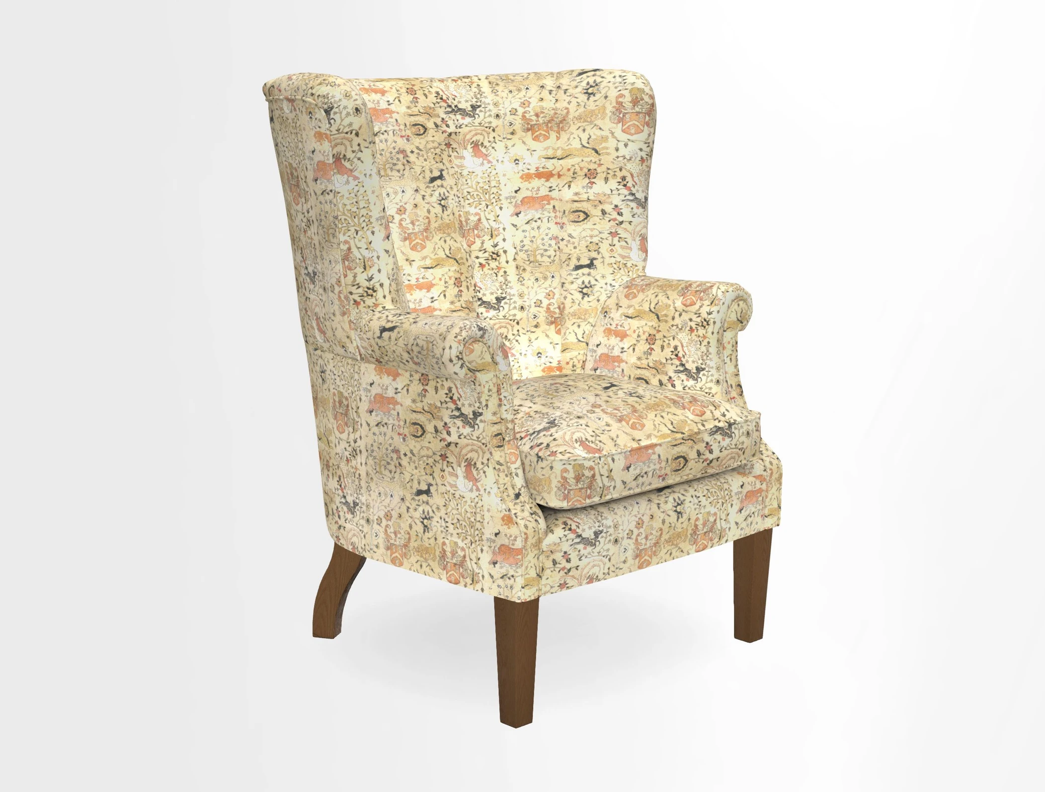Whitewell Fluted Chair in Textured Velvet Veridian