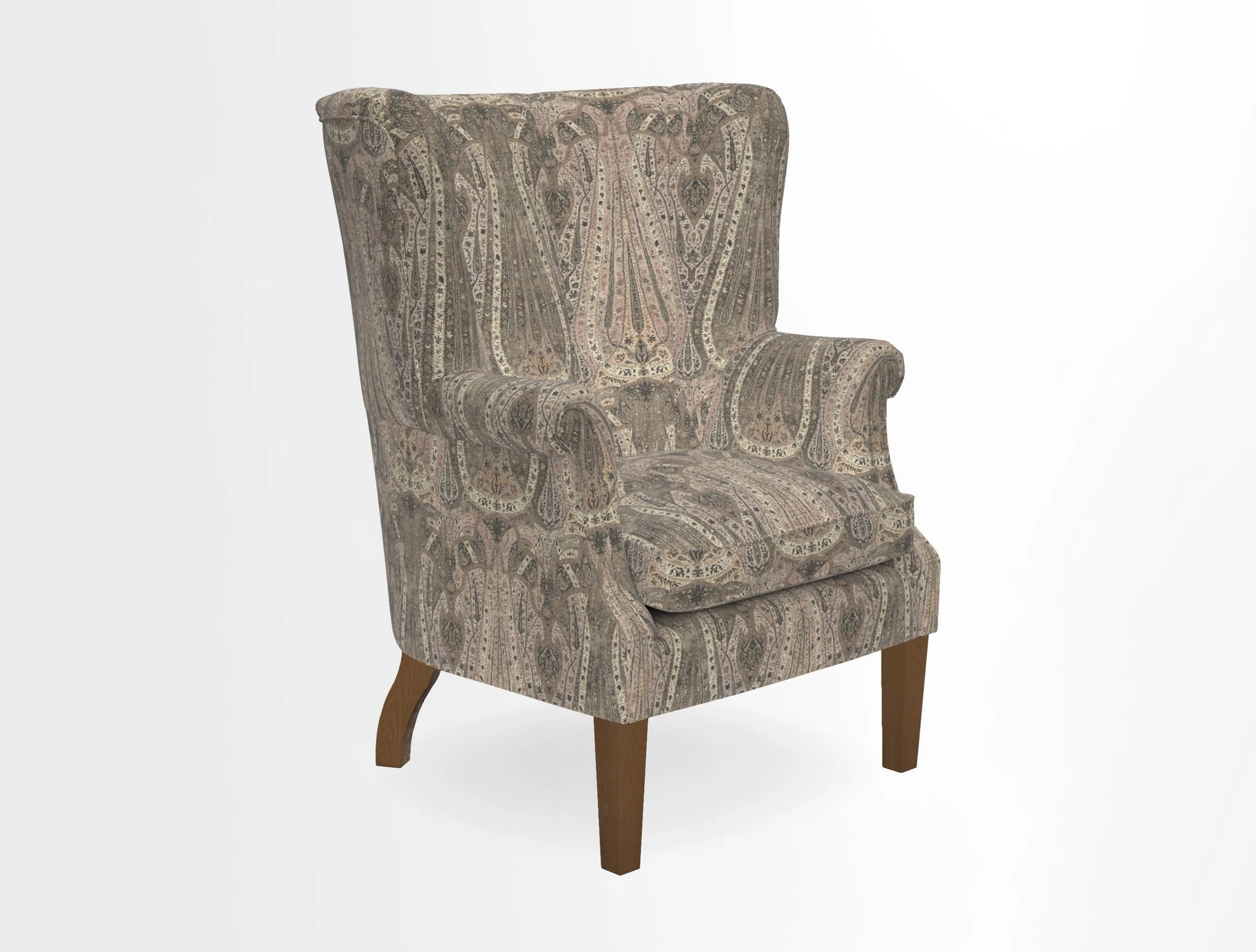 Whitewell Fluted Chair in Textured Velvet Veridian