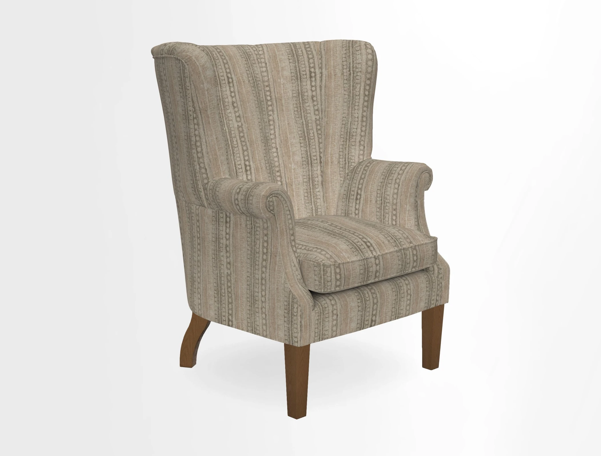 Whitewell Fluted Chair in Textured Velvet Veridian