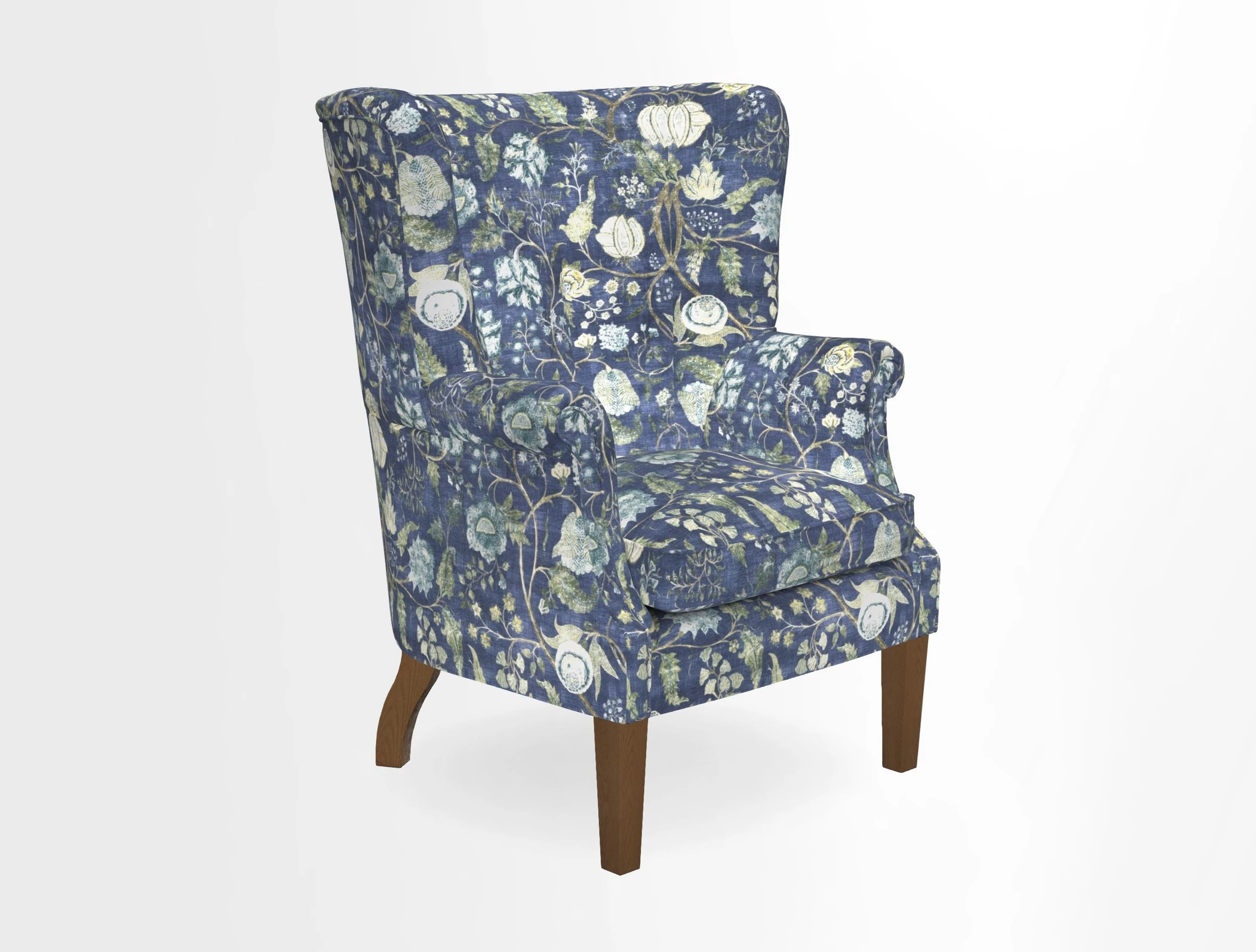 Whitewell Fluted Chair in Textured Velvet Veridian