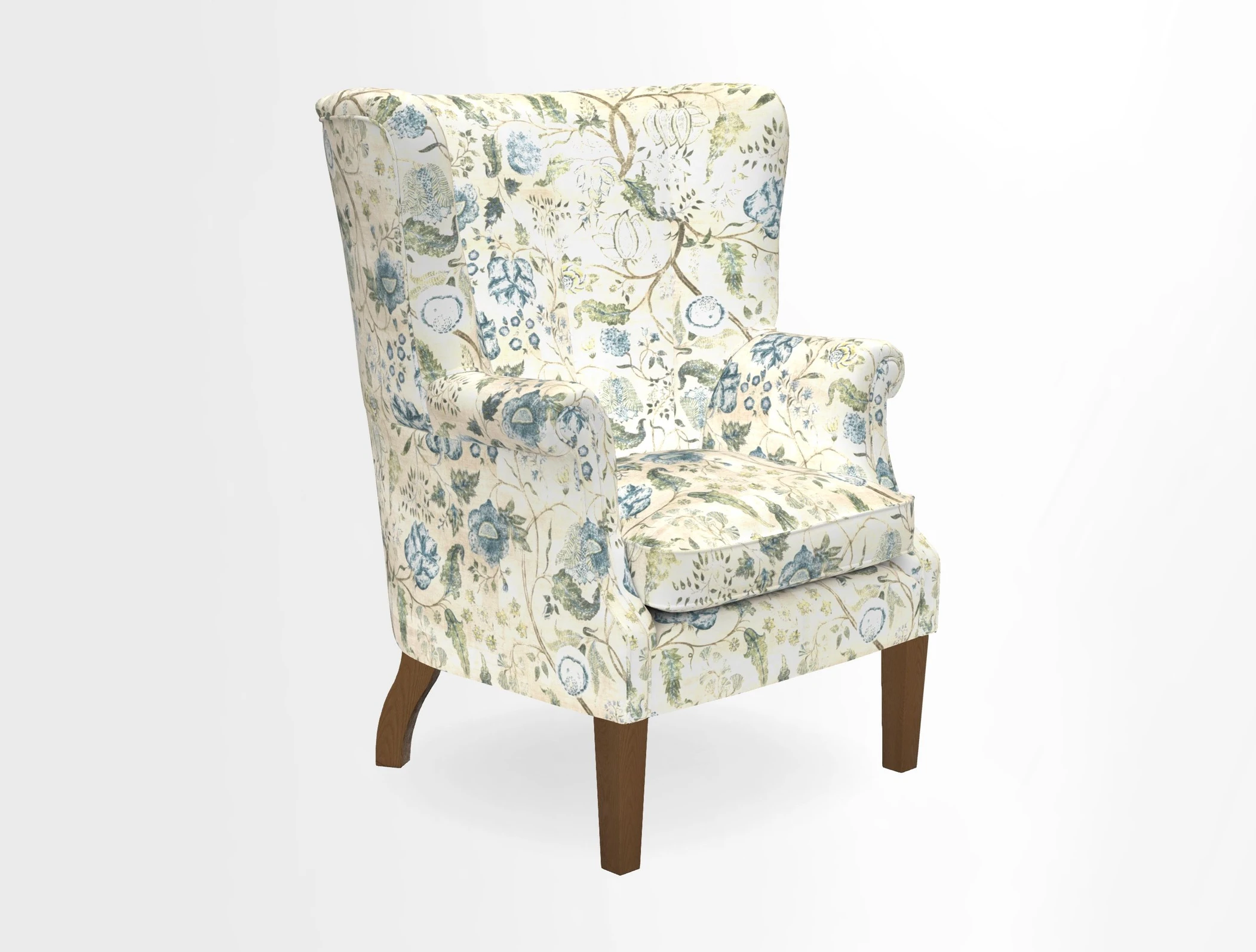 Whitewell Fluted Chair in Textured Velvet Veridian