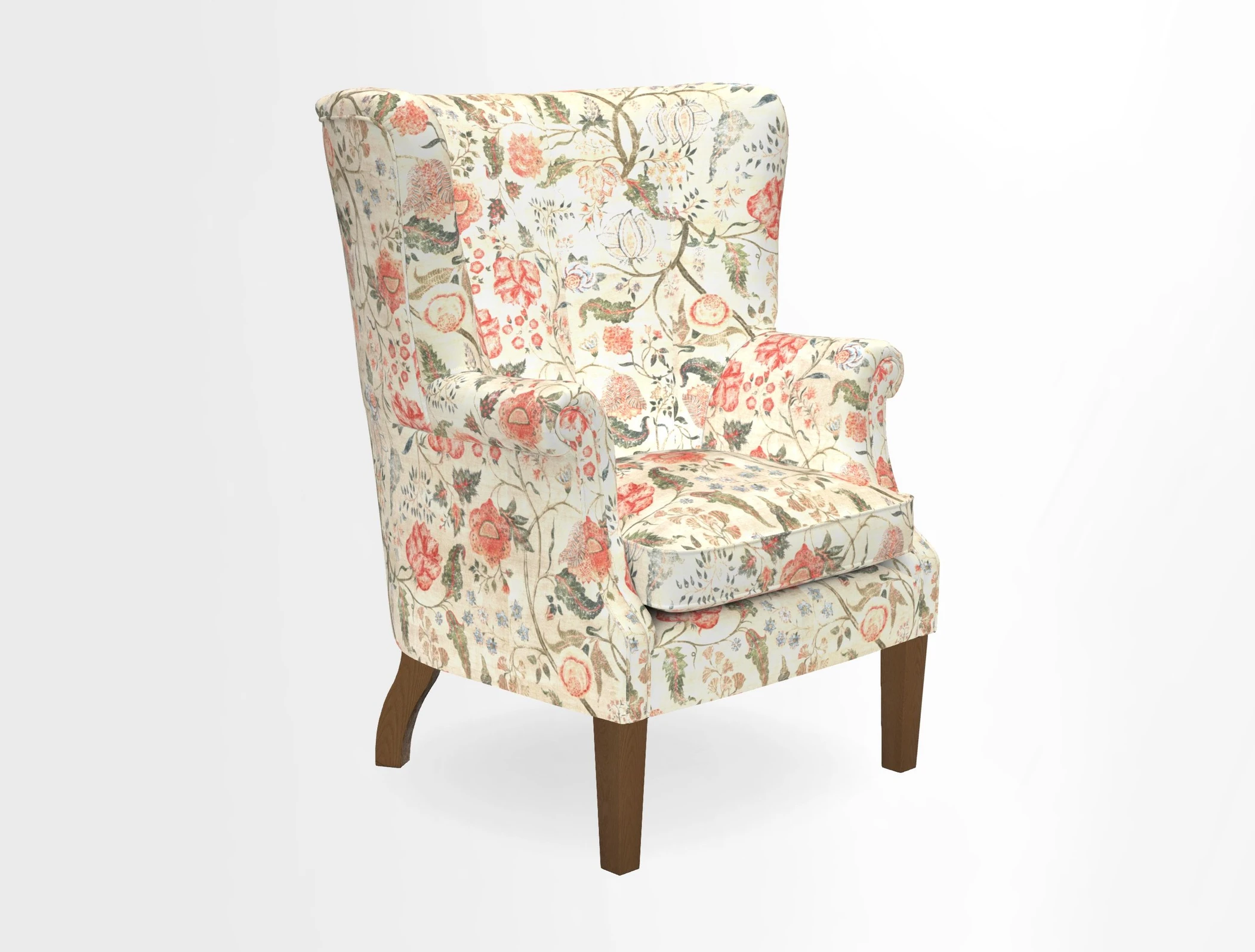 Whitewell Fluted Chair in Textured Velvet Veridian