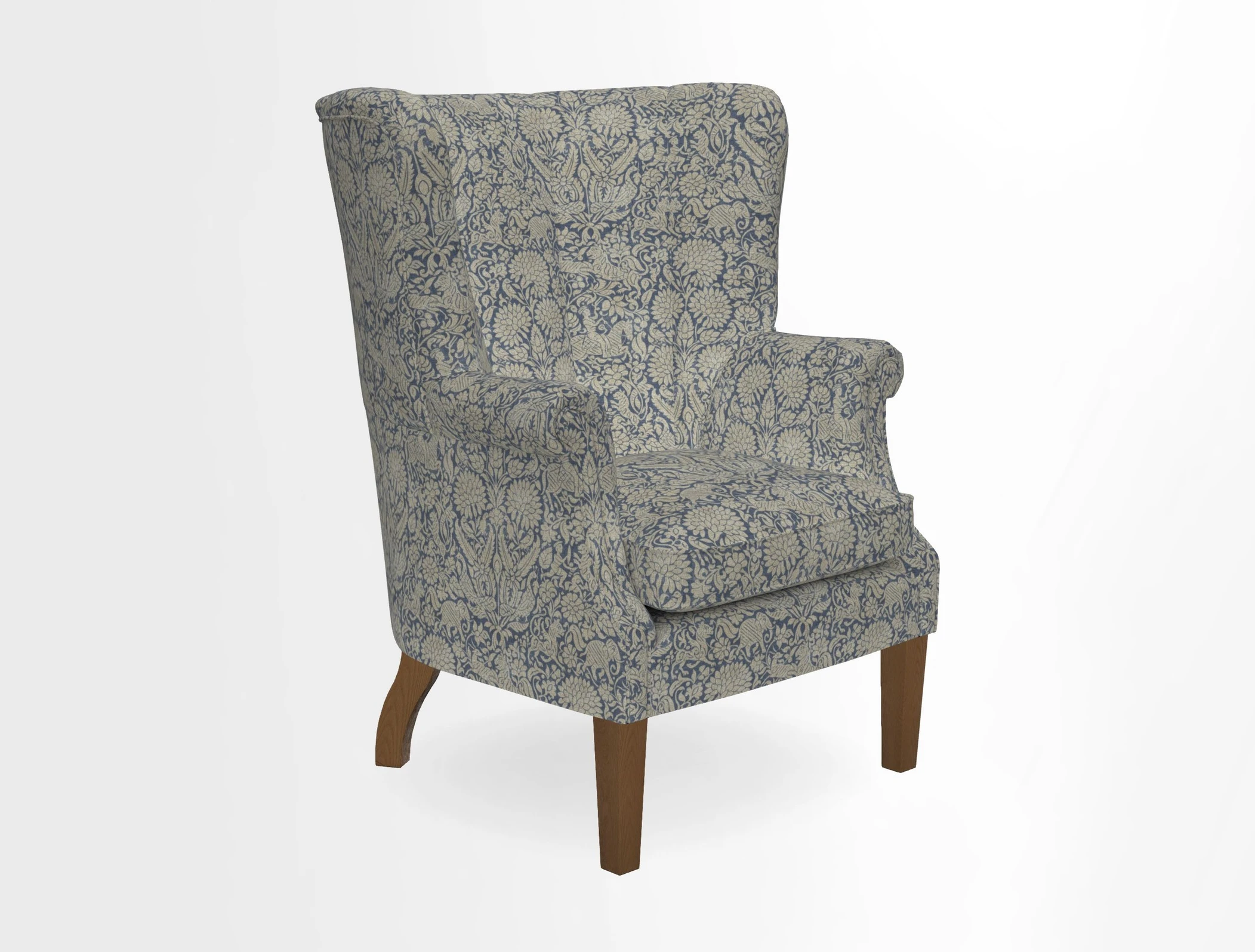 Whitewell Fluted Chair in Textured Velvet Veridian