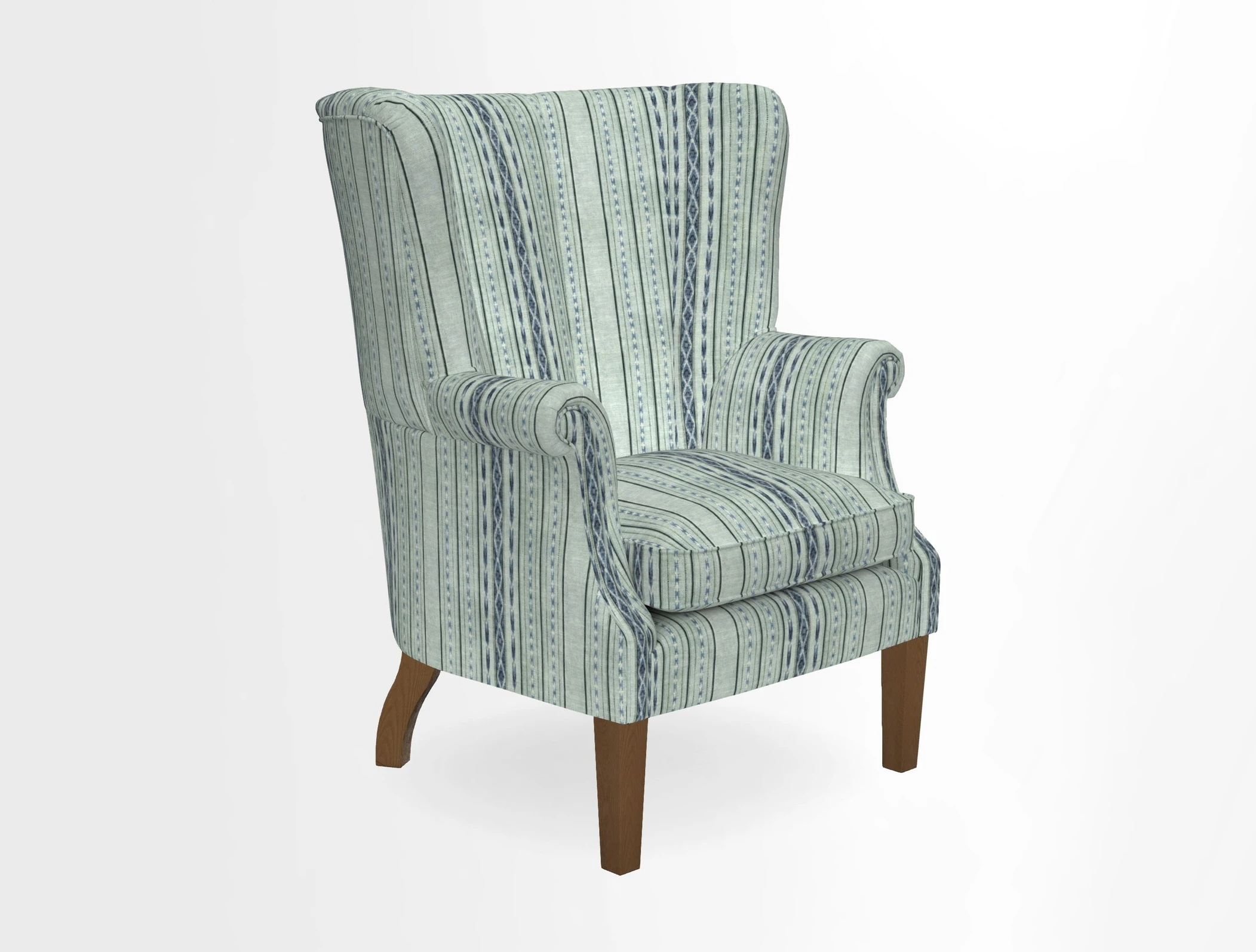 Whitewell Fluted Chair in Textured Velvet Veridian