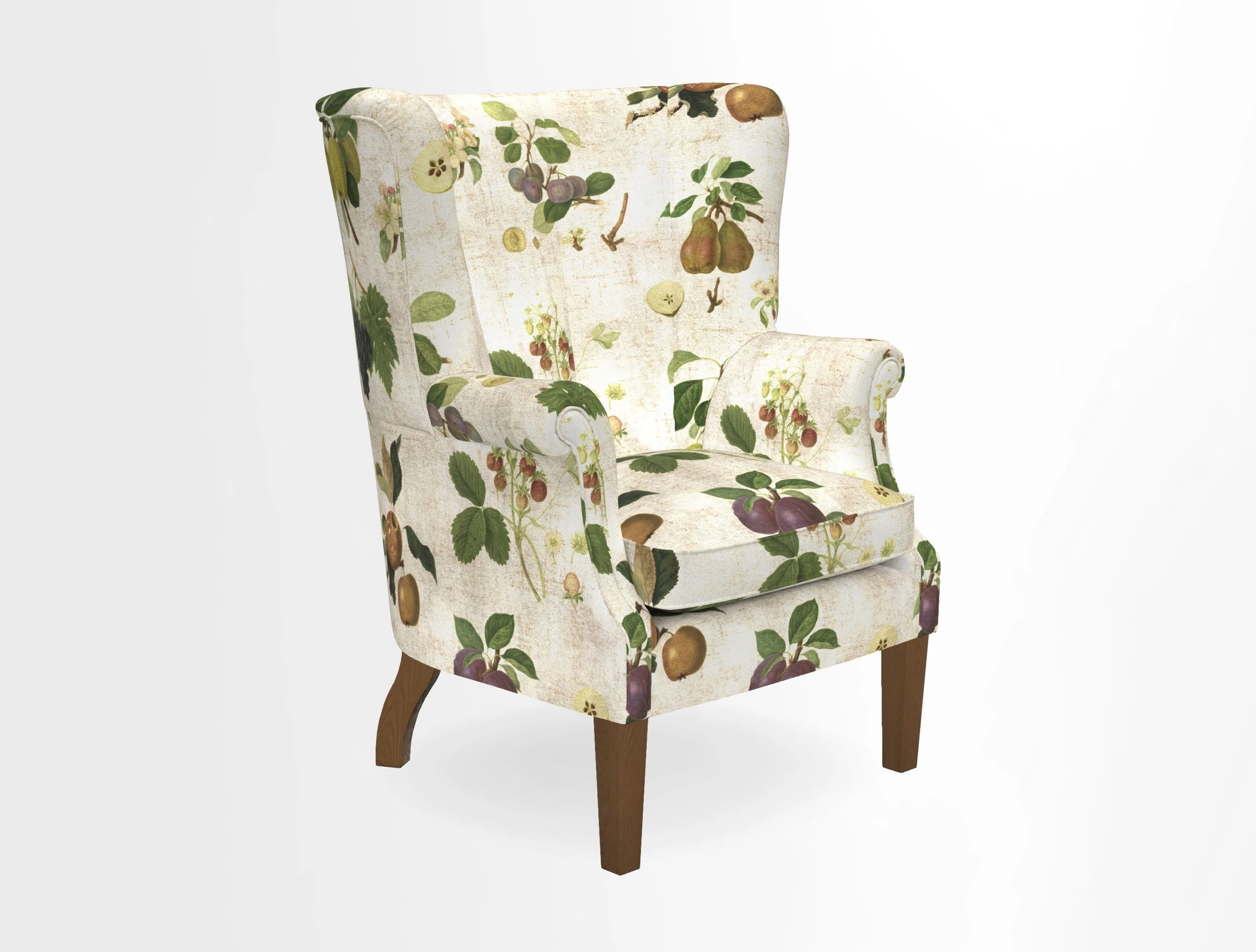 Whitewell Fluted Chair in Textured Velvet Veridian