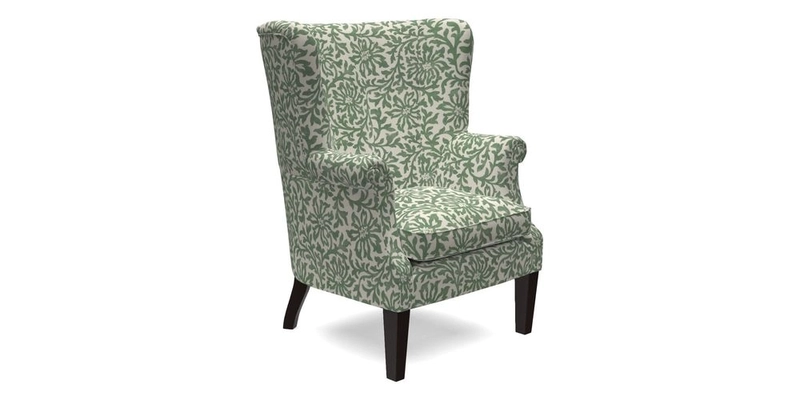 Whitewell Fluted Chair in Textured Velvet Veridian