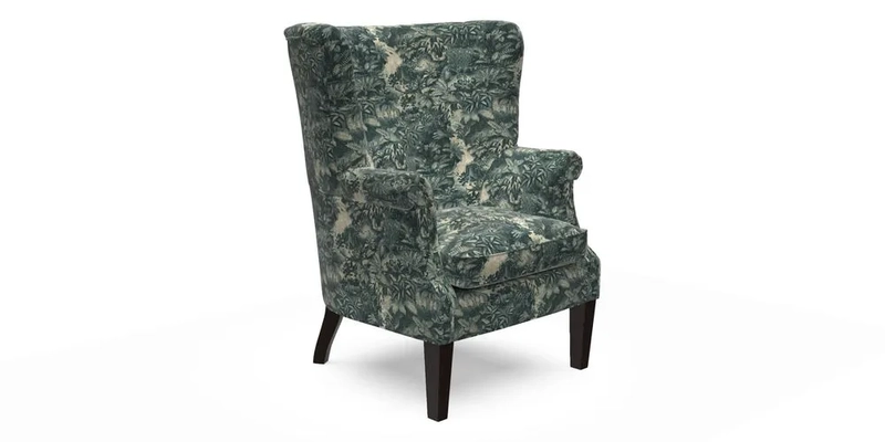 Whitewell Fluted Chair in Textured Velvet Veridian