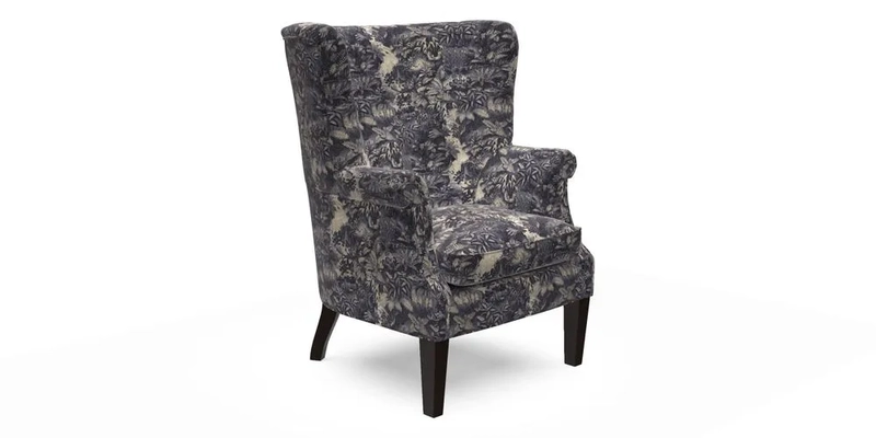 Whitewell Fluted Chair in Textured Velvet Veridian