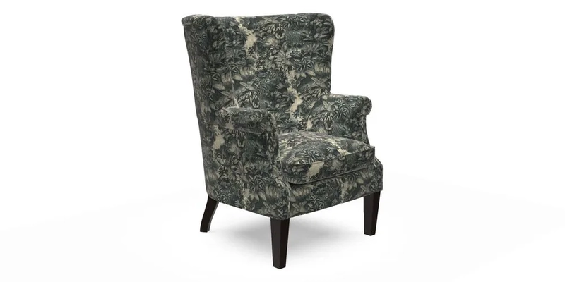 Whitewell Fluted Chair in Textured Velvet Veridian