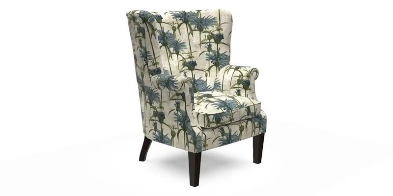 Whitewell Fluted Chair in Textured Velvet Veridian