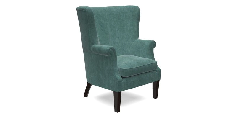 Whitewell Fluted Chair in Textured Velvet Veridian