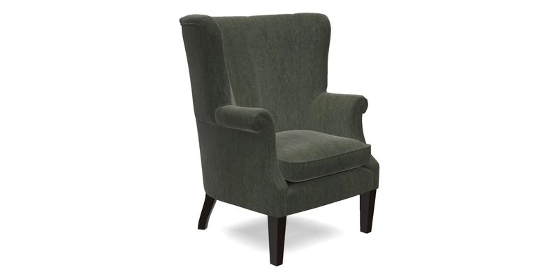 Whitewell Fluted Chair in Textured Velvet Veridian