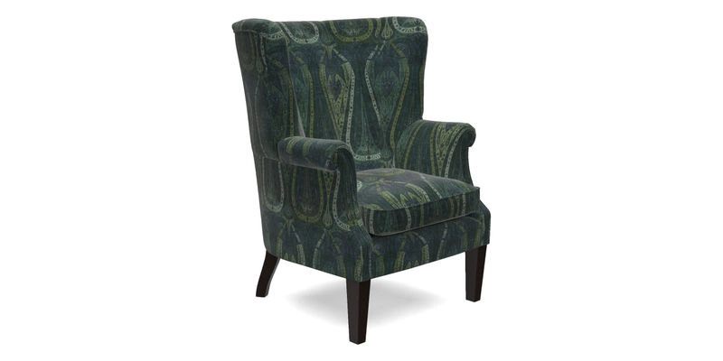 Whitewell Fluted Chair in Textured Velvet Veridian