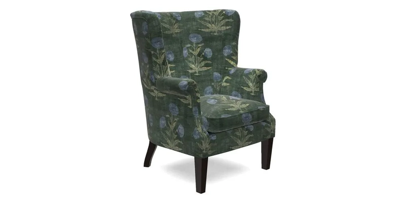 Whitewell Fluted Chair in Textured Velvet Veridian