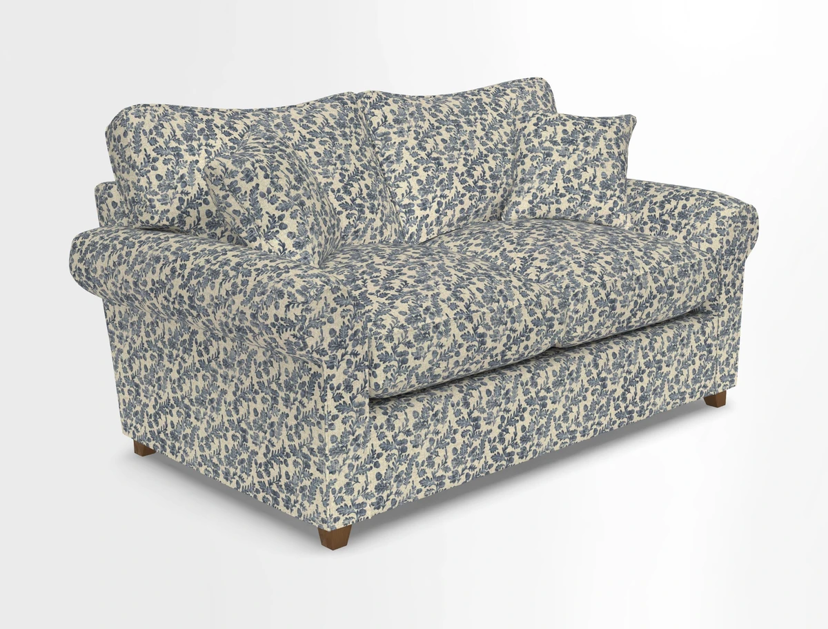 Waverley 2 Seater Sofa Bed in wo Tone Plain Biscuit