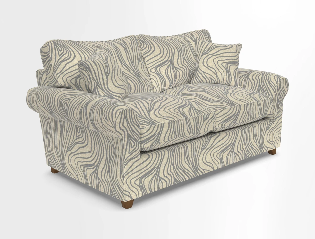Waverley 2 Seater Sofa Bed in wo Tone Plain Biscuit