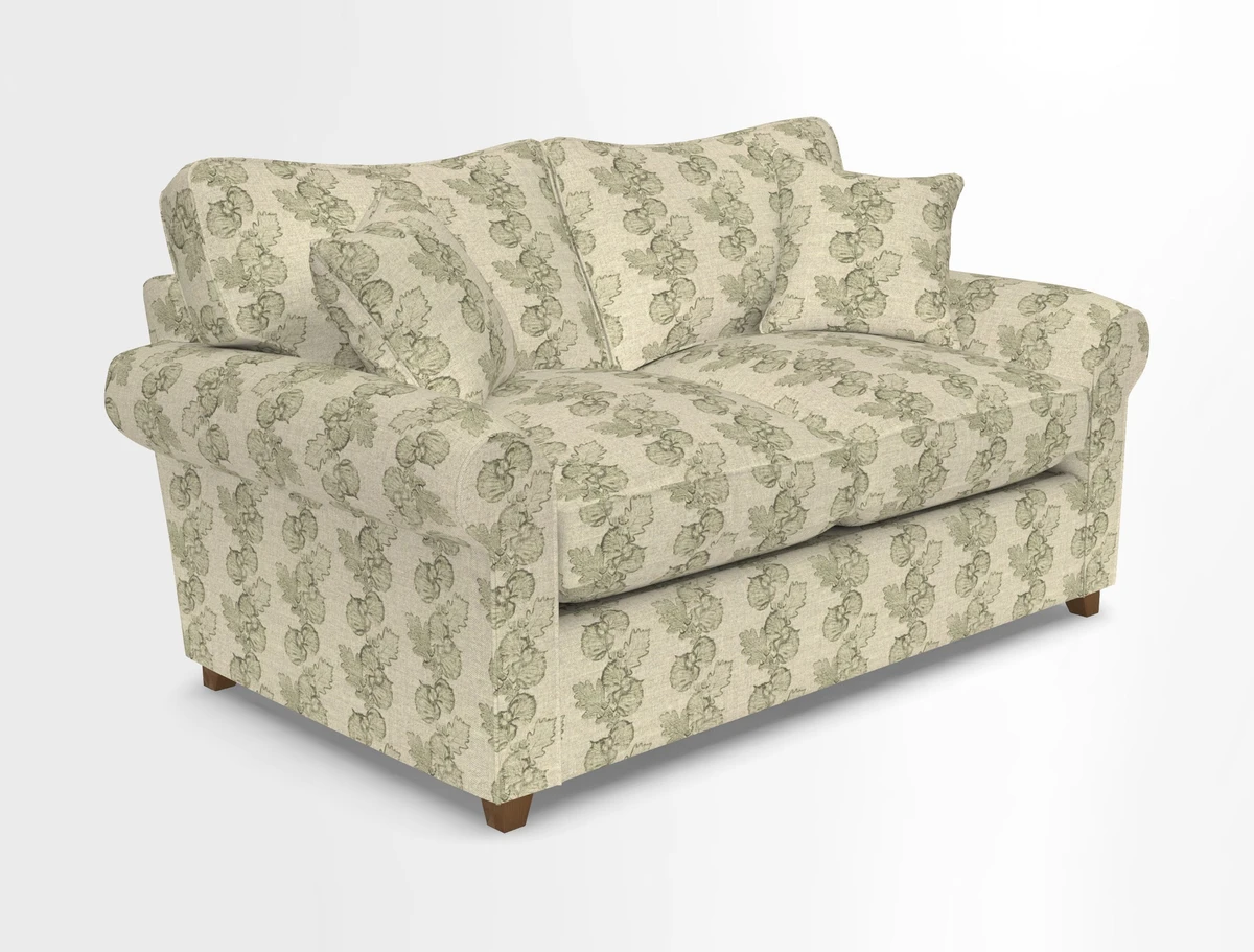 Waverley 2 Seater Sofa Bed in wo Tone Plain Biscuit