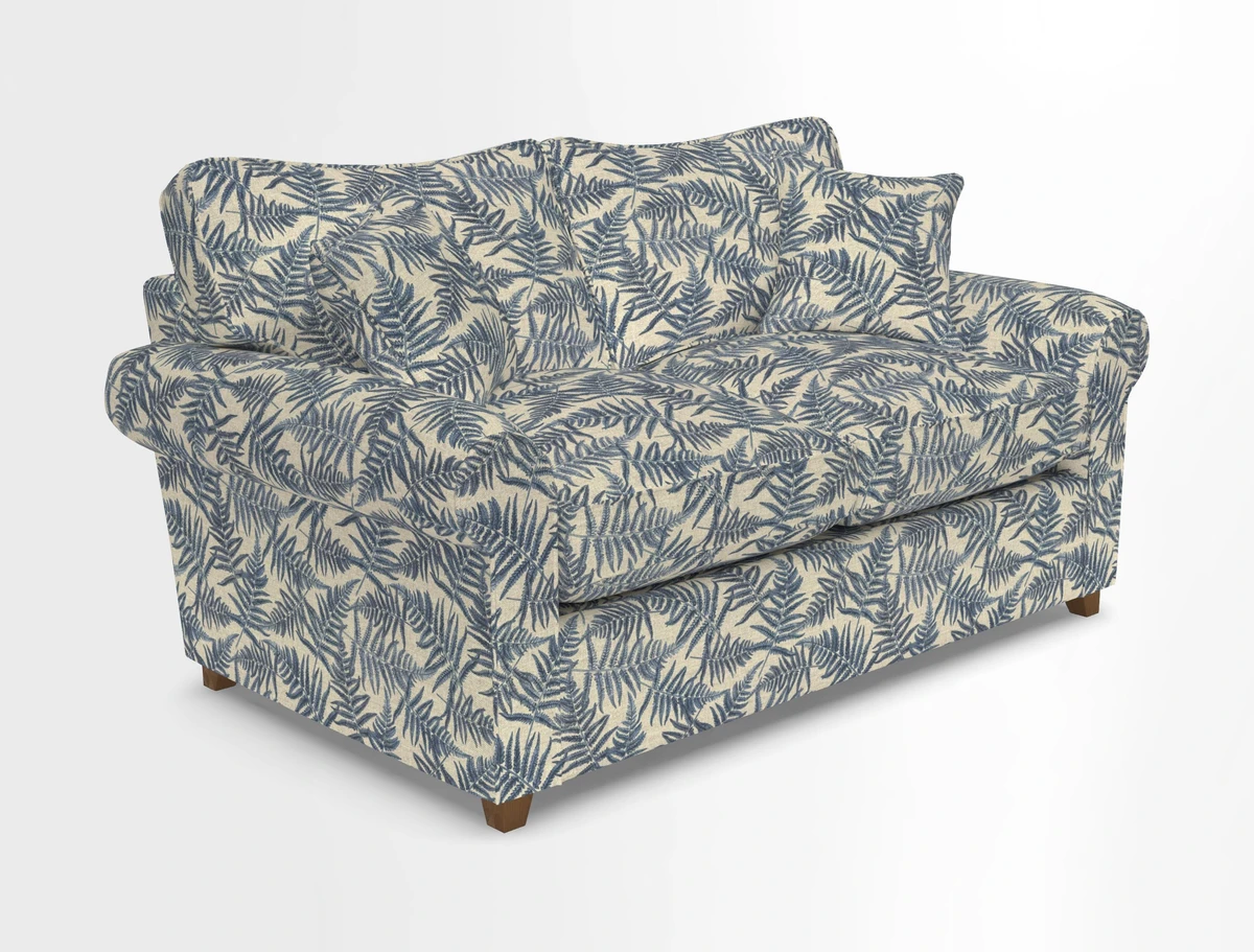 Waverley 2 Seater Sofa Bed in wo Tone Plain Biscuit
