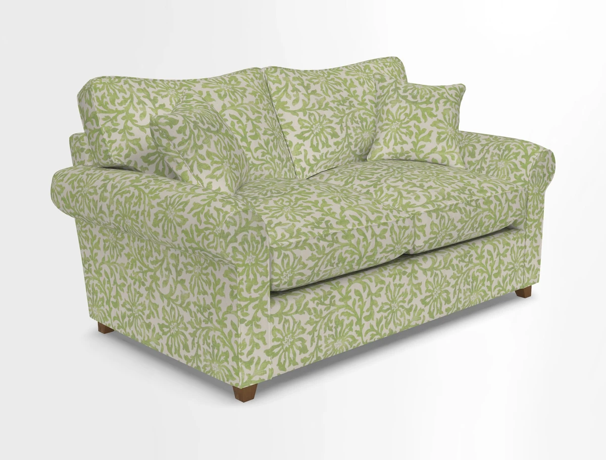 Waverley 2 Seater Sofa Bed in wo Tone Plain Biscuit