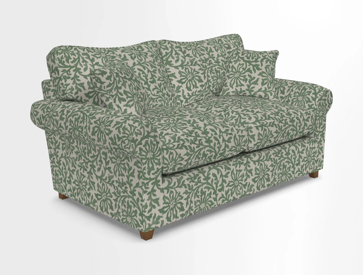 Waverley 2 Seater Sofa Bed in wo Tone Plain Biscuit