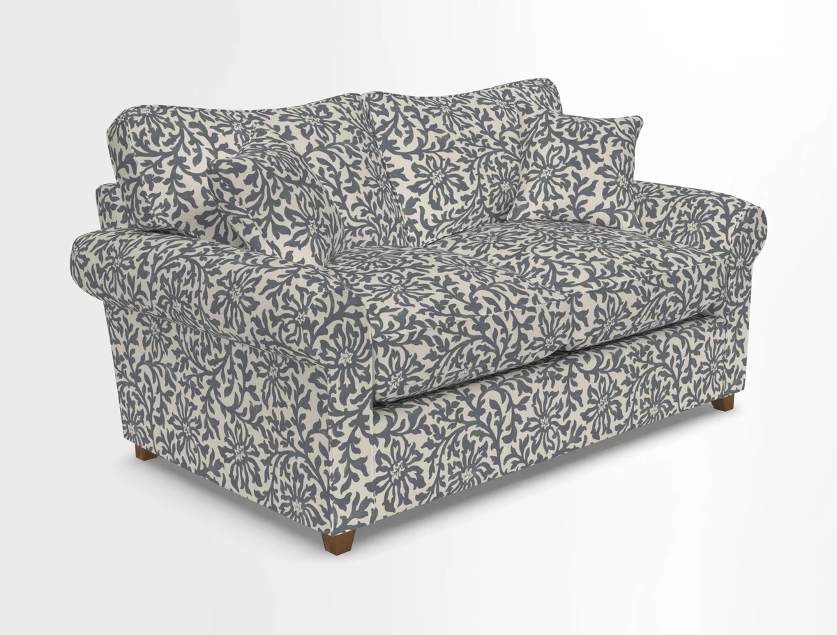 Waverley 2 Seater Sofa Bed in wo Tone Plain Biscuit