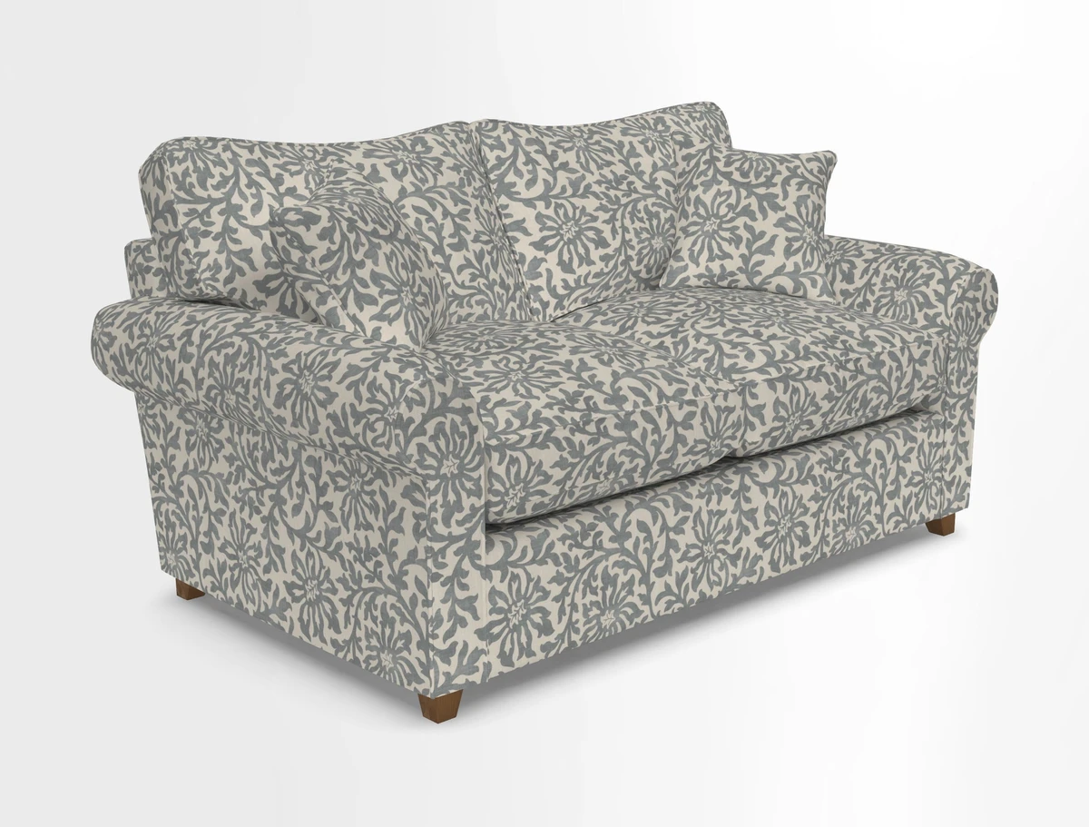 Waverley 2 Seater Sofa Bed in wo Tone Plain Biscuit