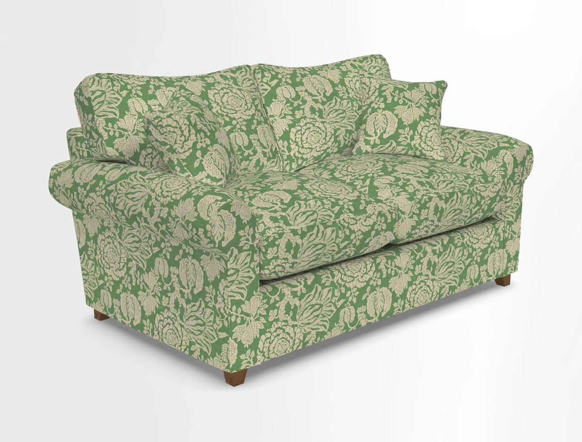 Waverley 2 Seater Sofa Bed in wo Tone Plain Biscuit