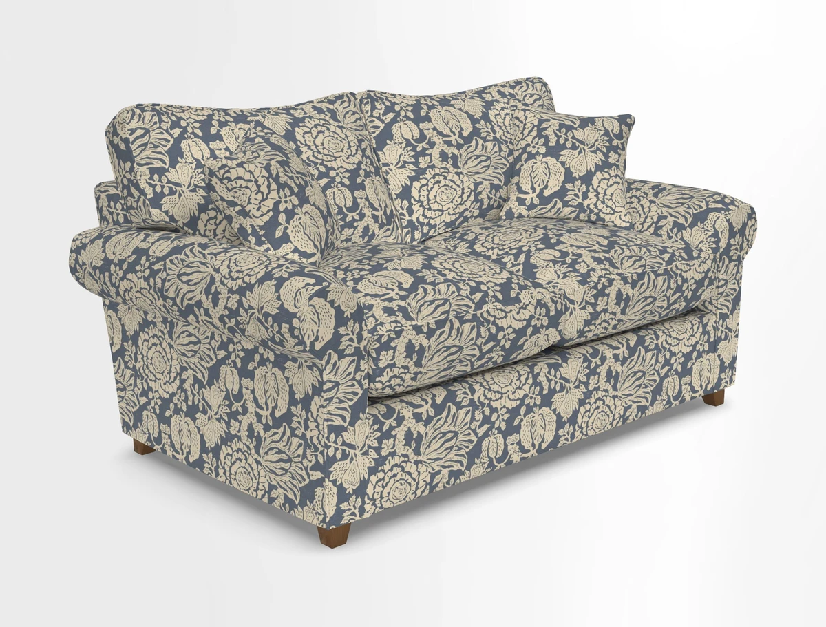 Waverley 2 Seater Sofa Bed in wo Tone Plain Biscuit