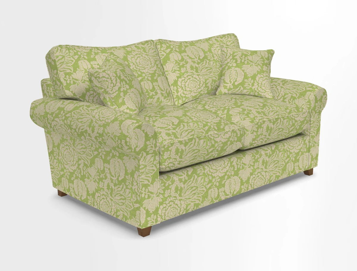 Waverley 2 Seater Sofa Bed in wo Tone Plain Biscuit